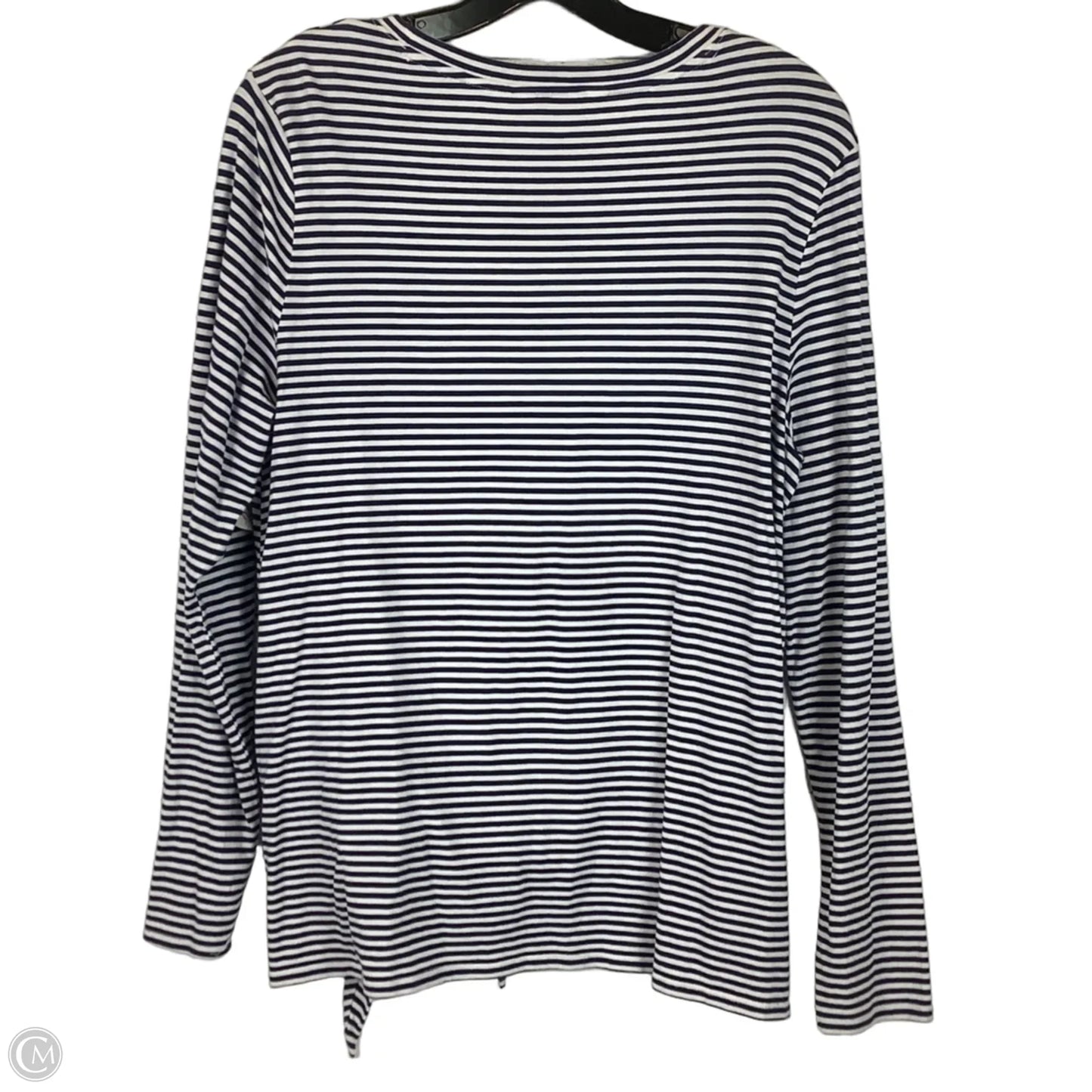 Top Long Sleeve By Vineyard Vines In Striped Pattern, Size: M