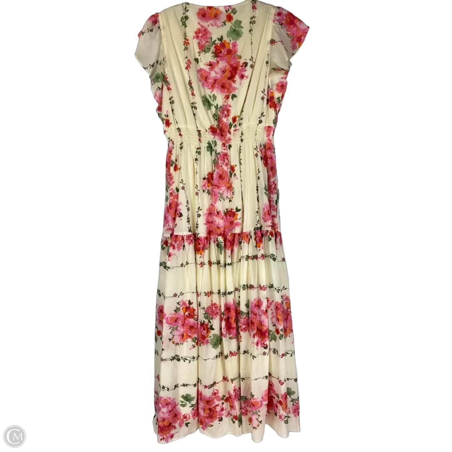 Dress Party Midi By Taylor In Floral Print, Size: 10