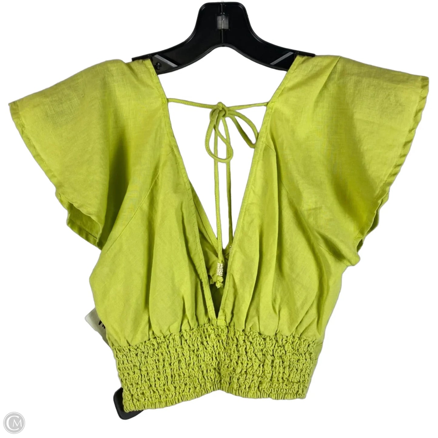 Top Short Sleeve By Anthropologie In Green, Size: Xs