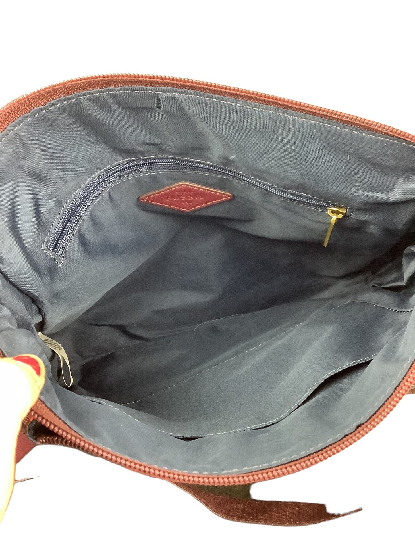 Crossbody Designer By Fossil Size: Medium