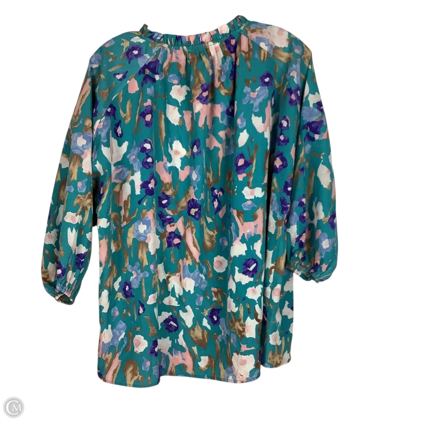 Top Long Sleeve By Entro In Blue & Purple, Size: S