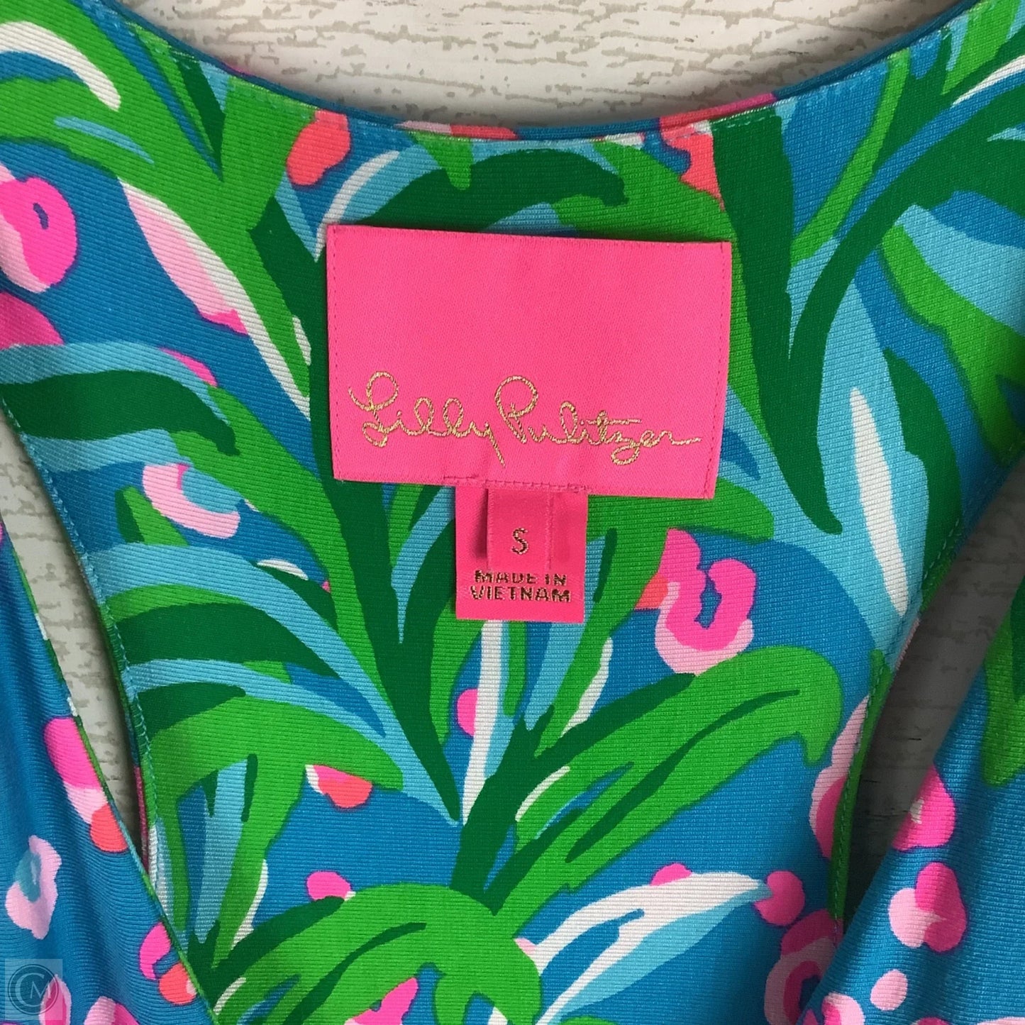 Dress Designer By Lilly Pulitzer In Blue & Green, Size: S