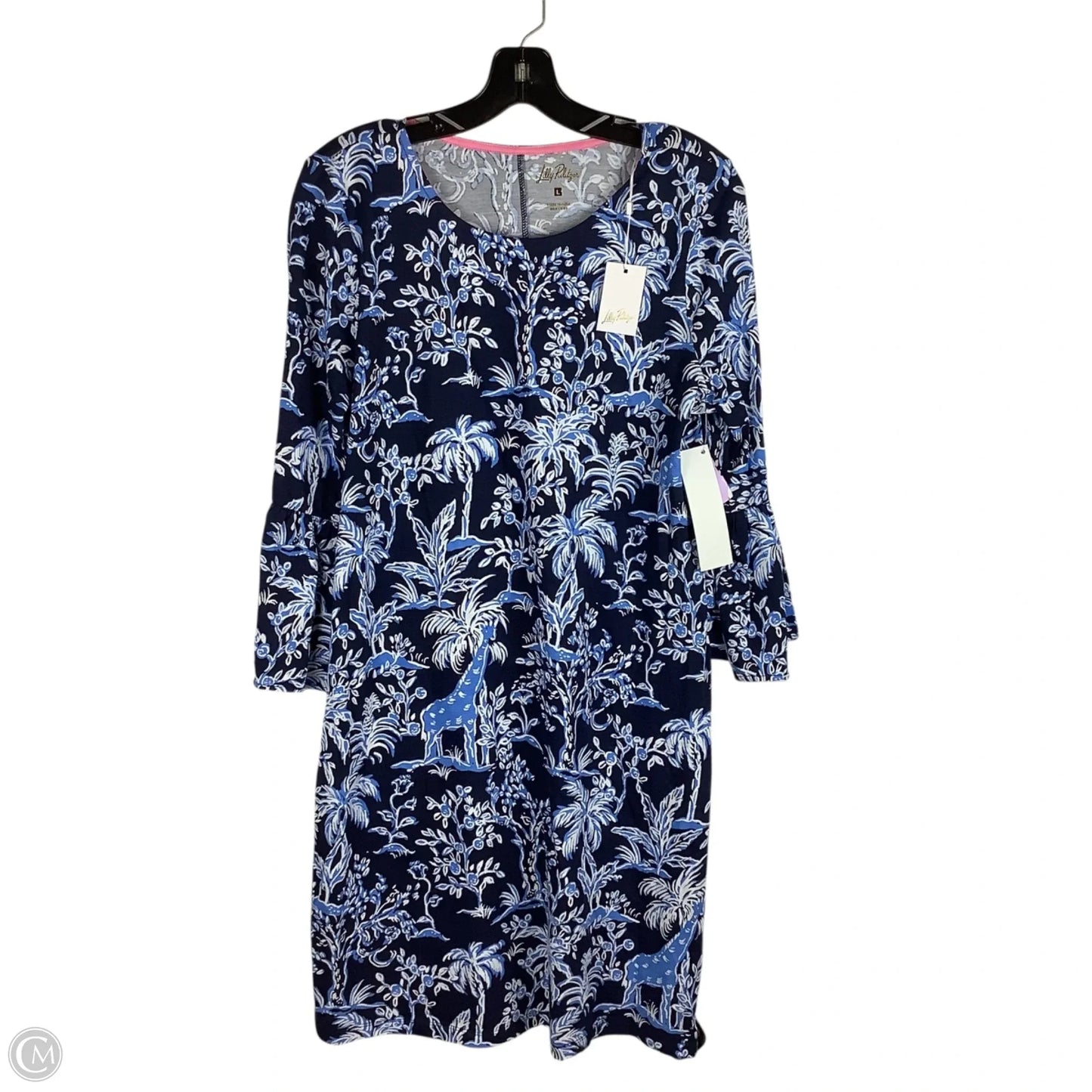 Dress Designer By Lilly Pulitzer In Navy, Size: L