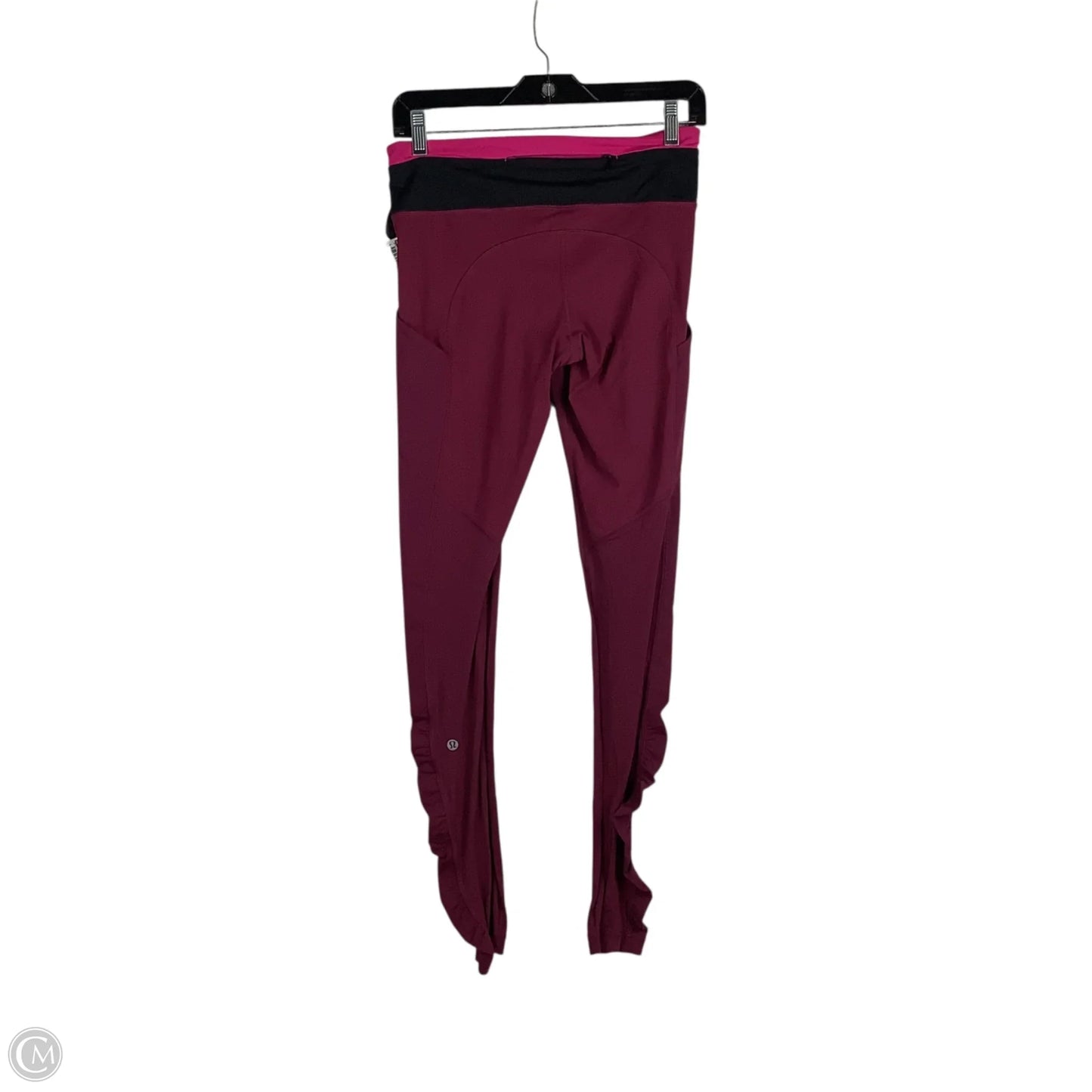 Athletic Leggings By Lululemon In Maroon, Size: 6
