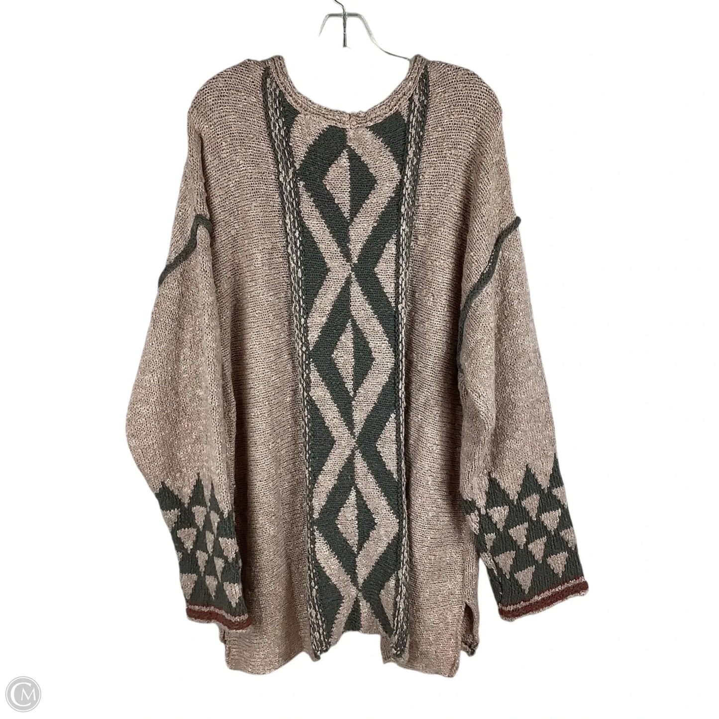 Sweater By Oddi In Pink, Size: 2x/3X