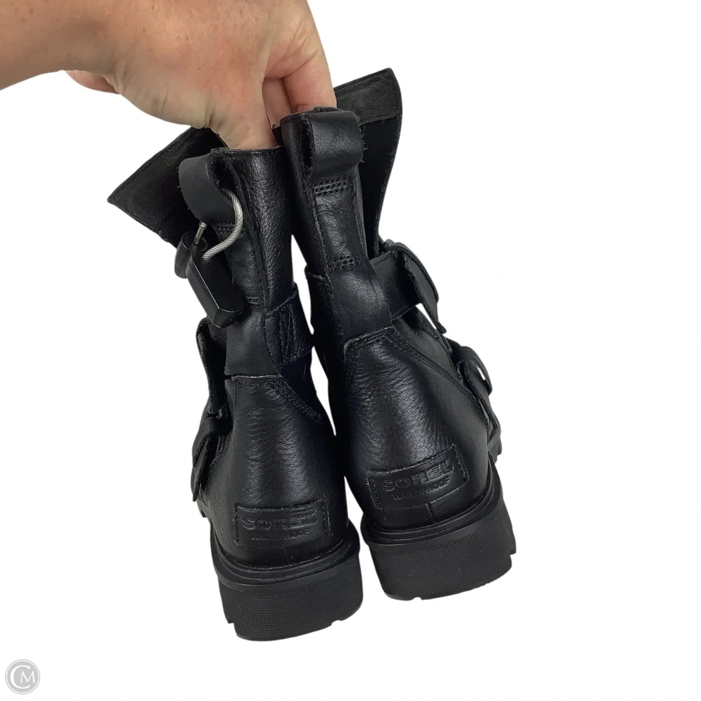 Boots Ankle Heels By Sorel In Black, Size: 9