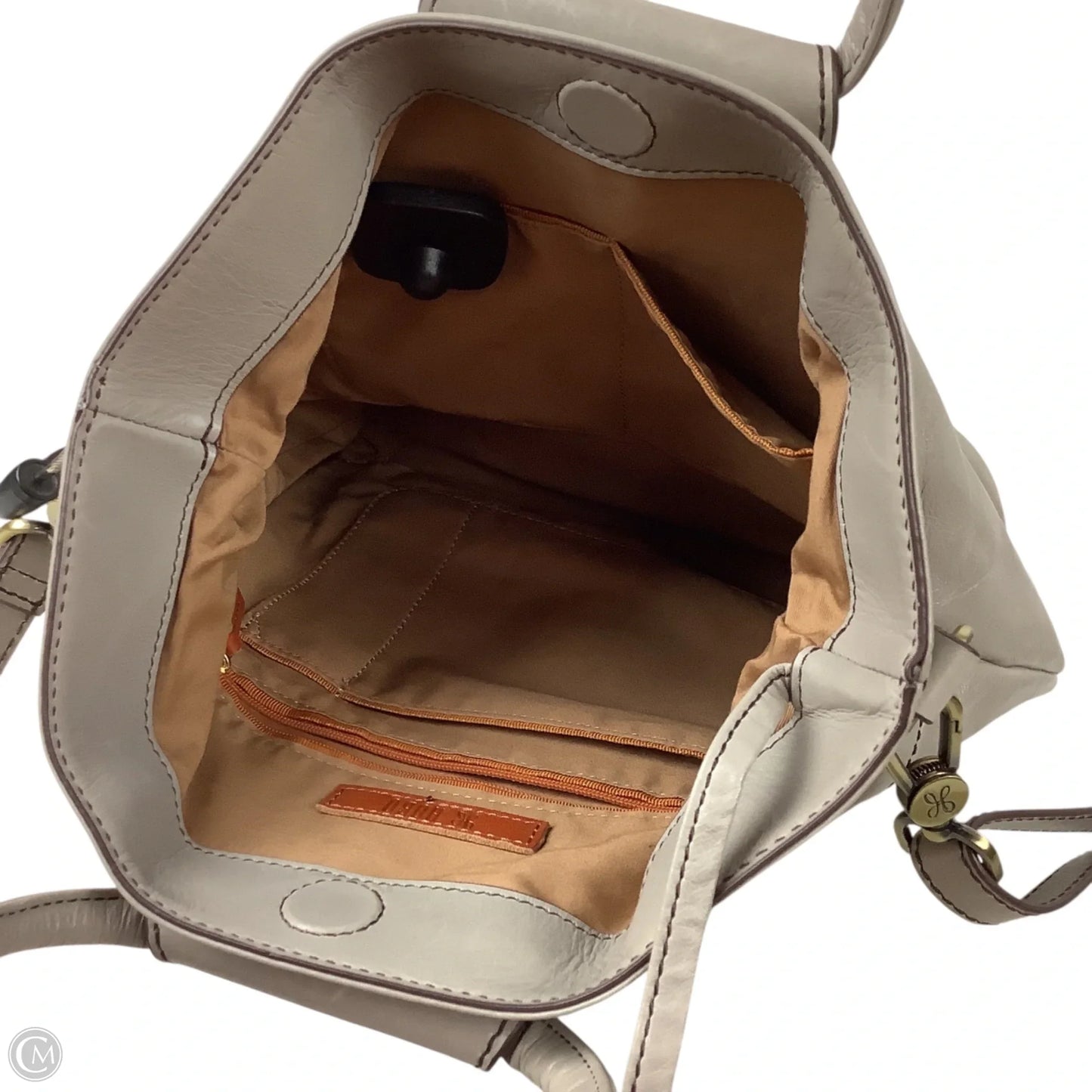 Handbag Leather By Hobo Intl, Size: Medium