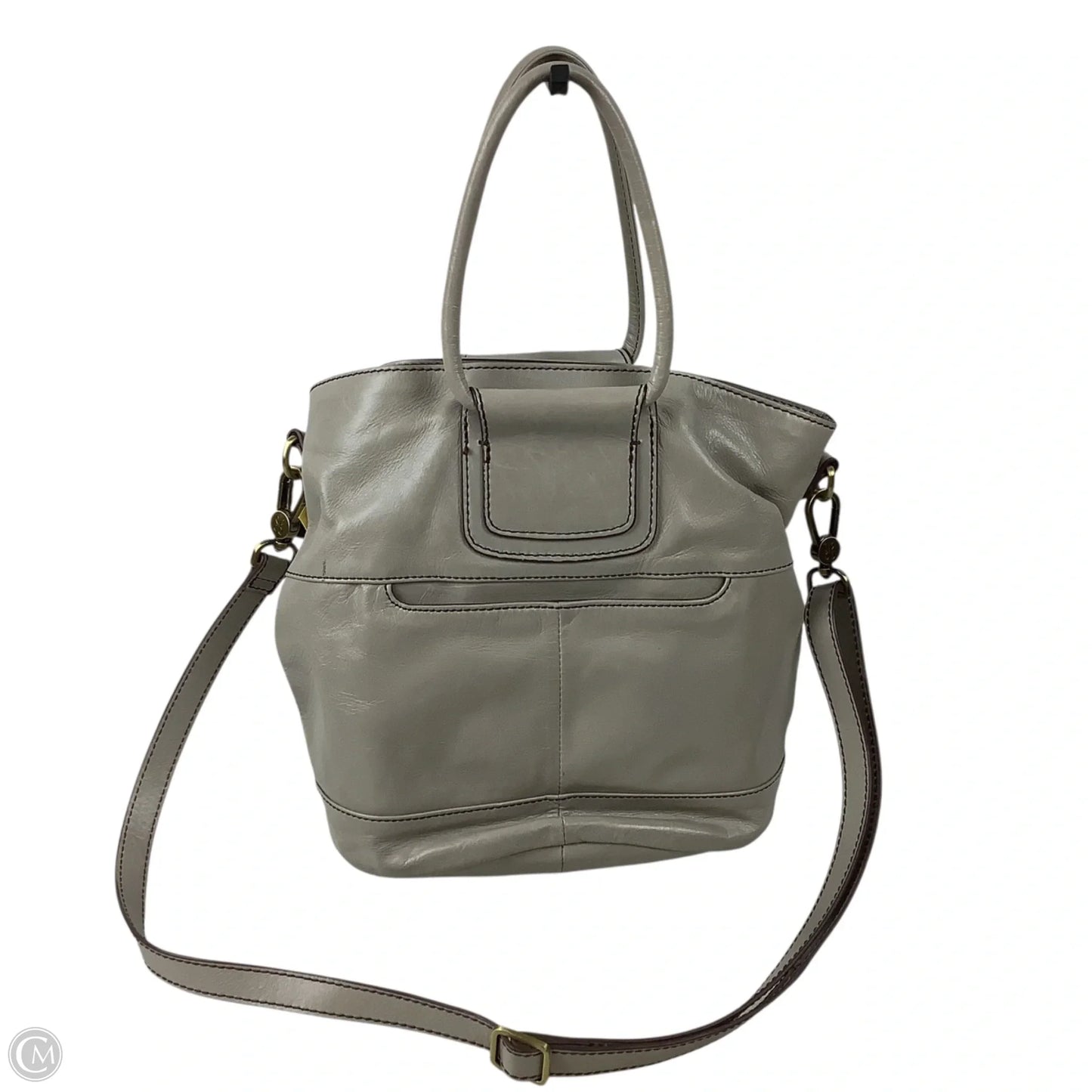 Handbag Leather By Hobo Intl, Size: Medium