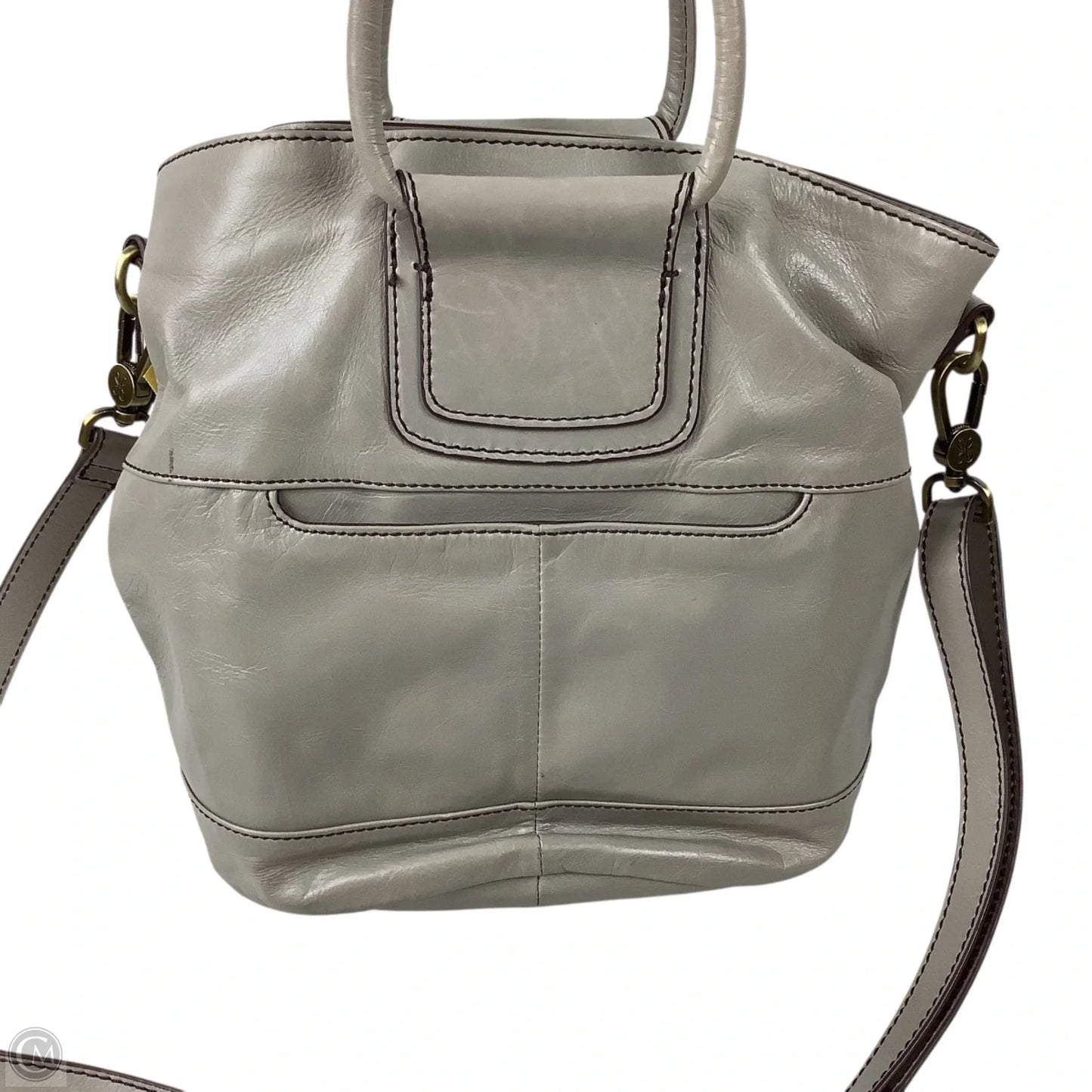 Handbag Leather By Hobo Intl, Size: Medium