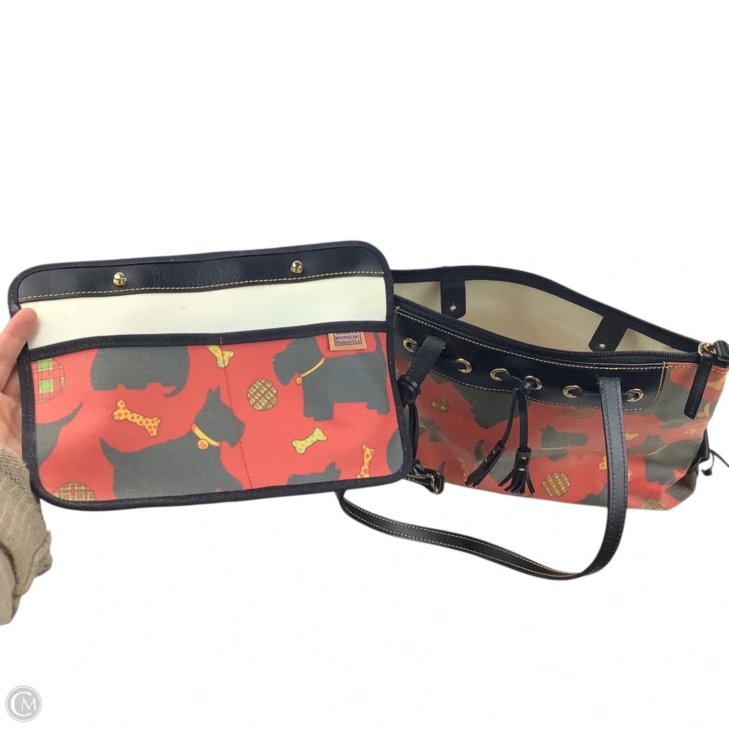 Crossbody Leather By Dooney And Bourke, Size: Medium