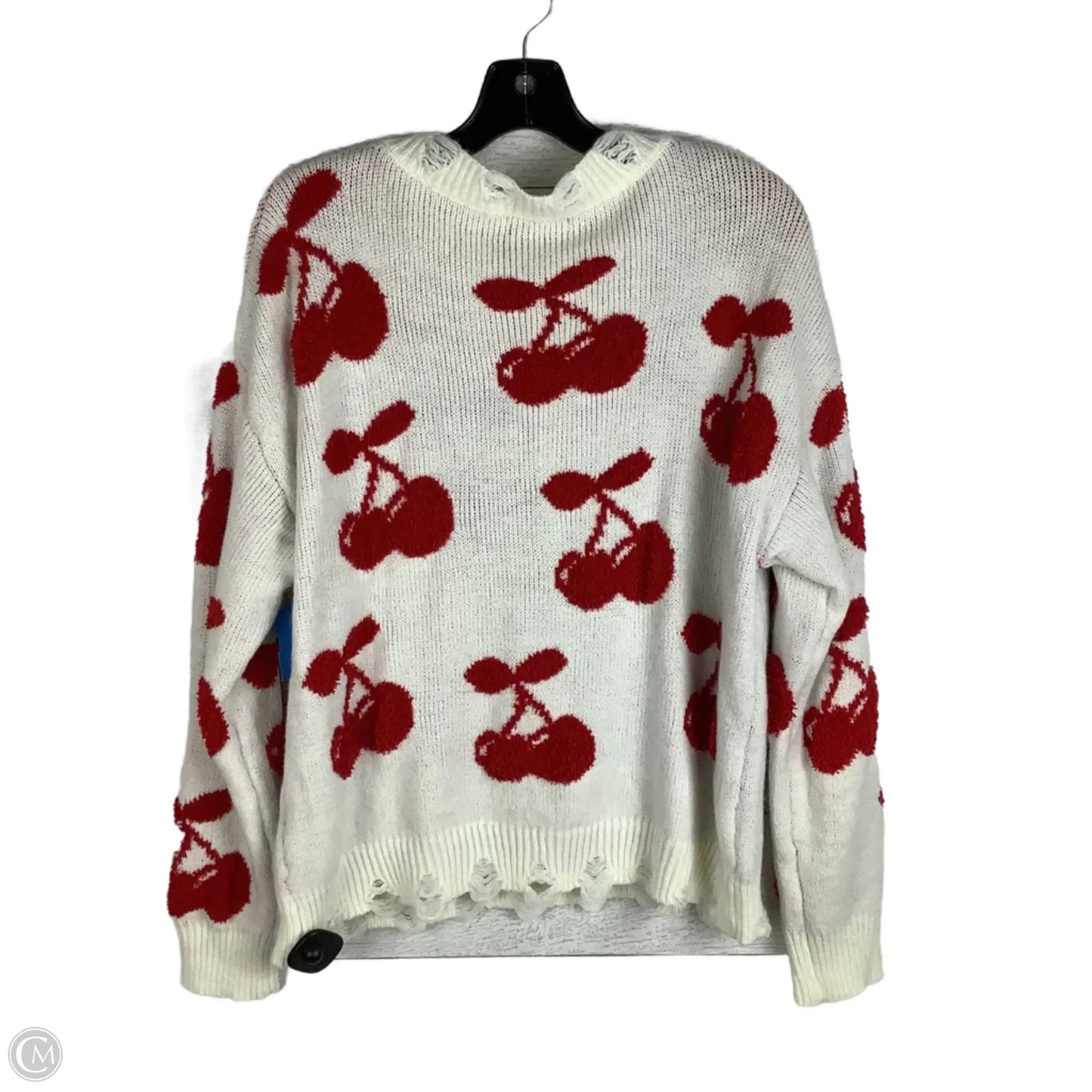 Sweater By Altard State In Red & White, Size: M