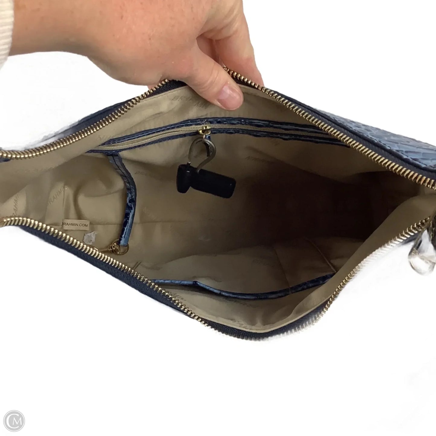 Handbag Designer By Brahmin, Size: Medium