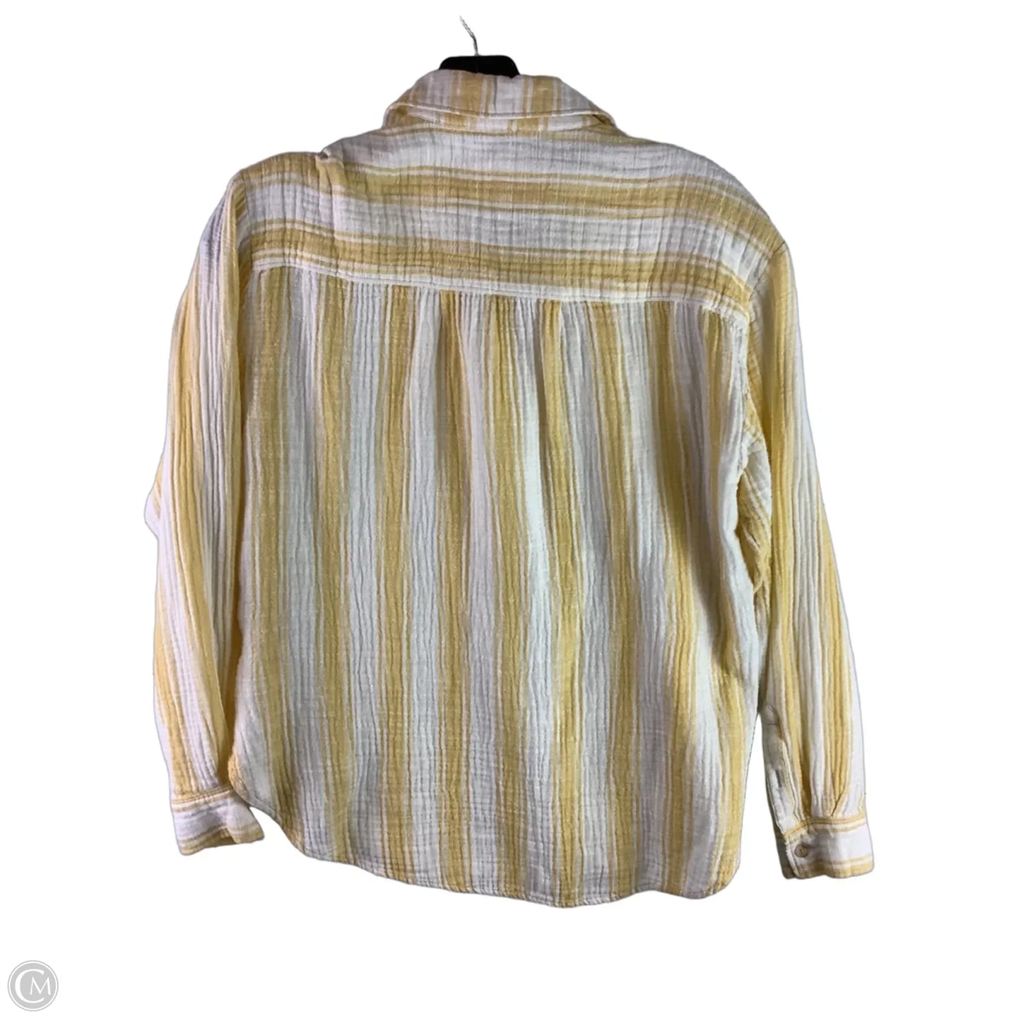 Top Long Sleeve By Anthropologie In Yellow, Size: S