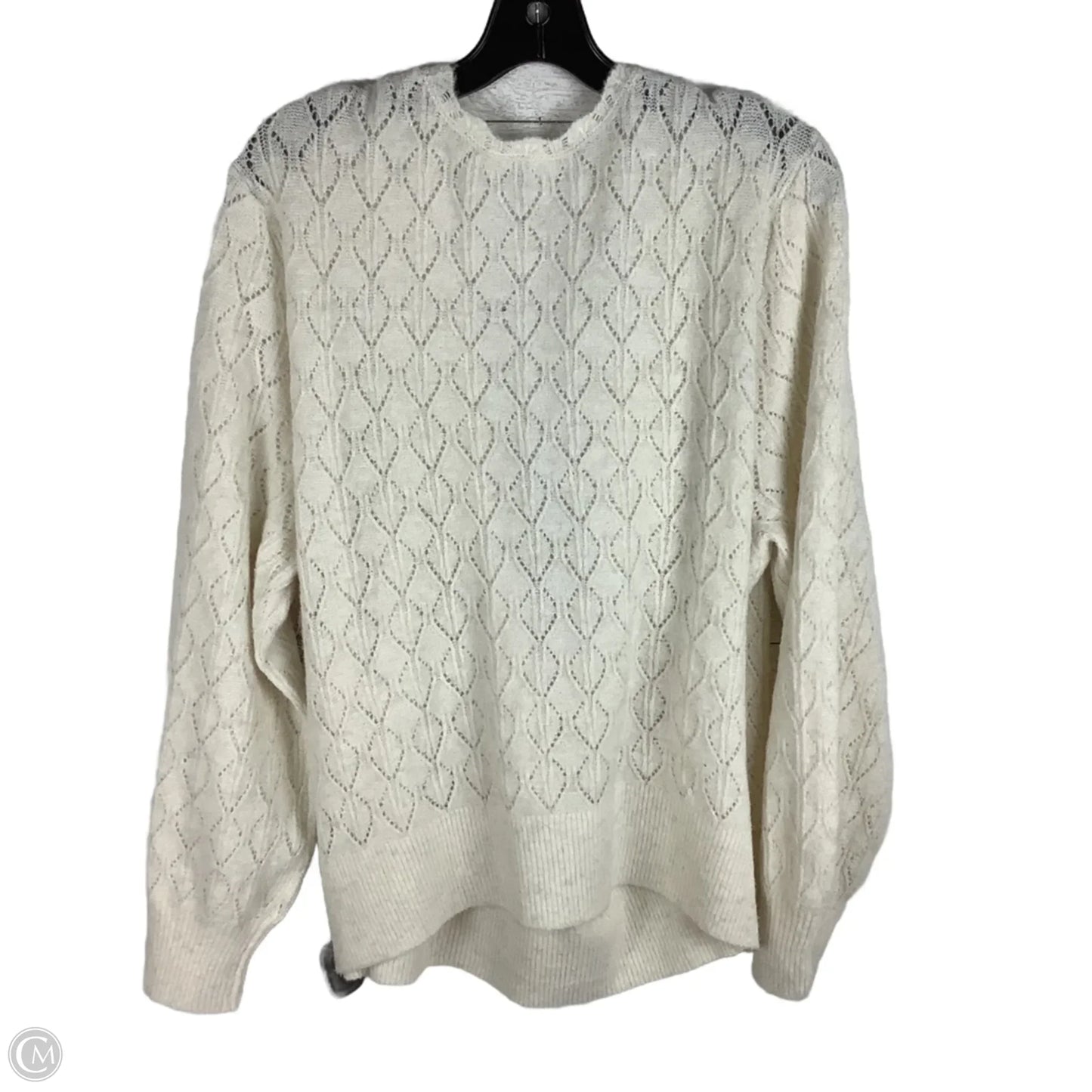 Top Long Sleeve By Old Navy In Cream, Size: Xl