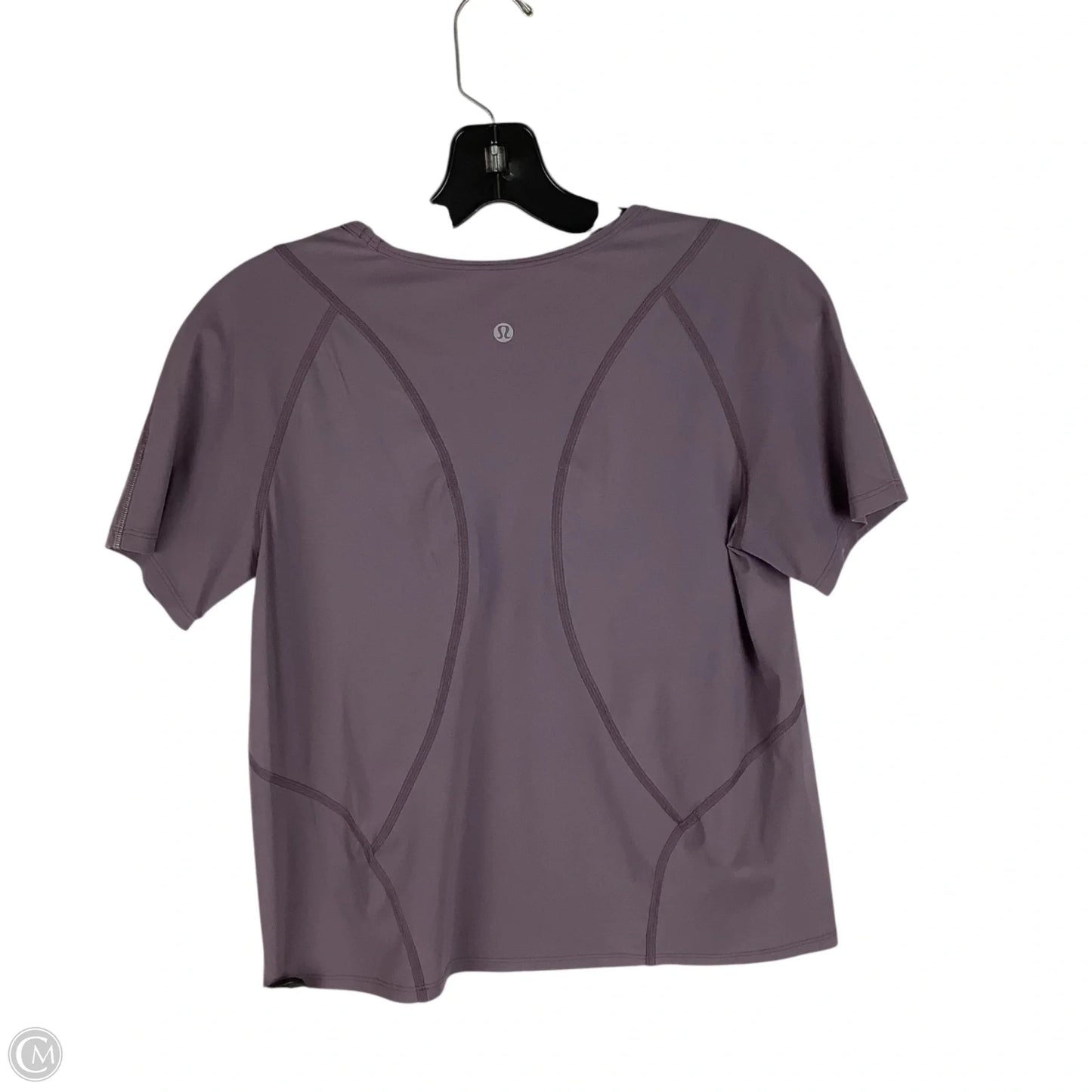 Athletic Top Short Sleeve By Lululemon In Purple, Size: Est S