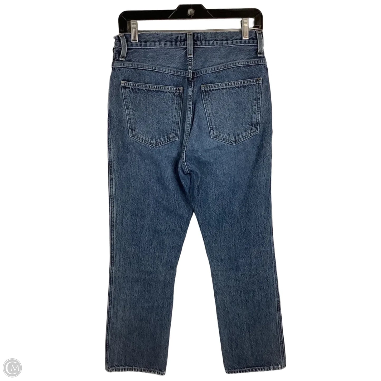 Jeans Straight By Agolde In Blue Denim, Size: 27(4)