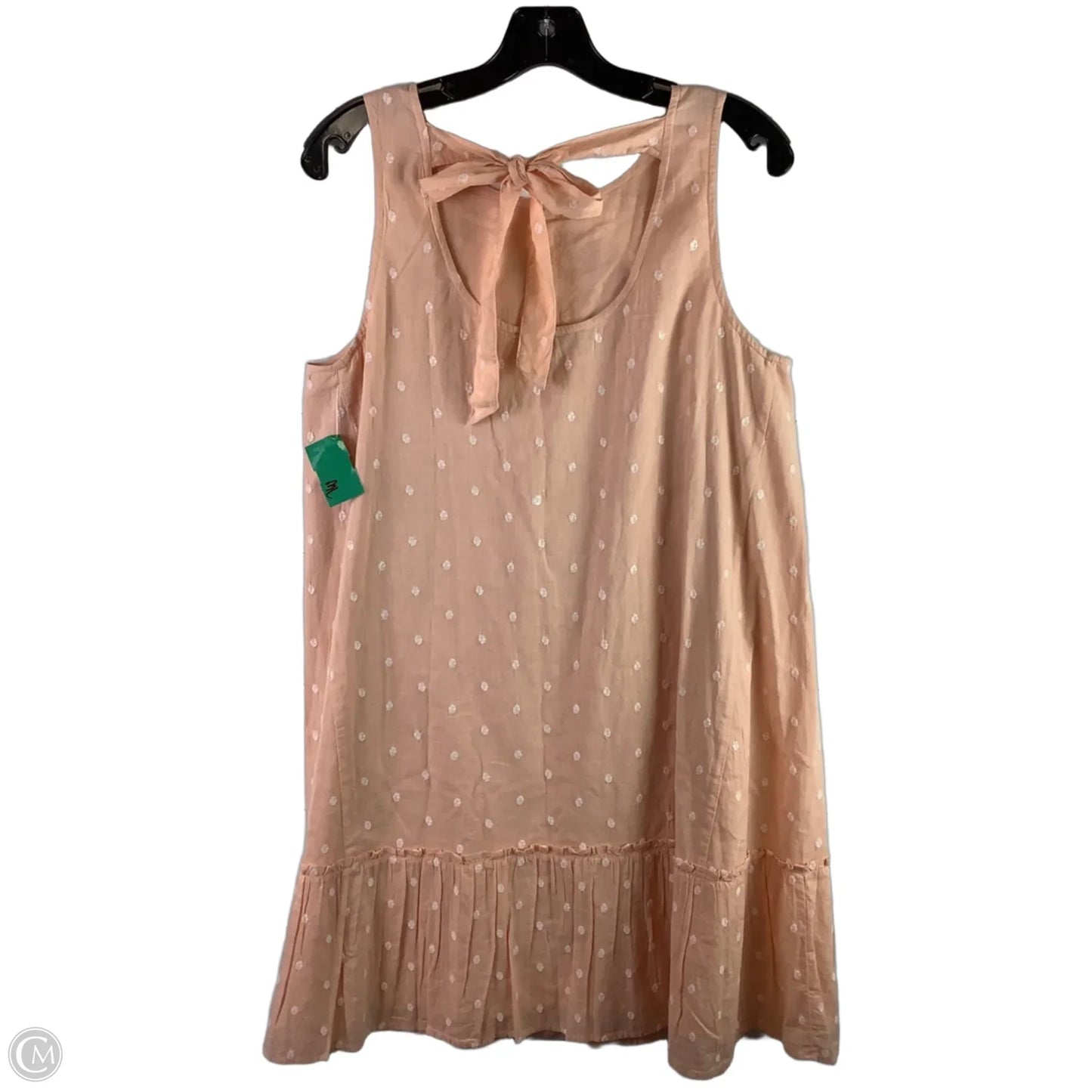Dress Party Midi By Loft In Peach, Size: M