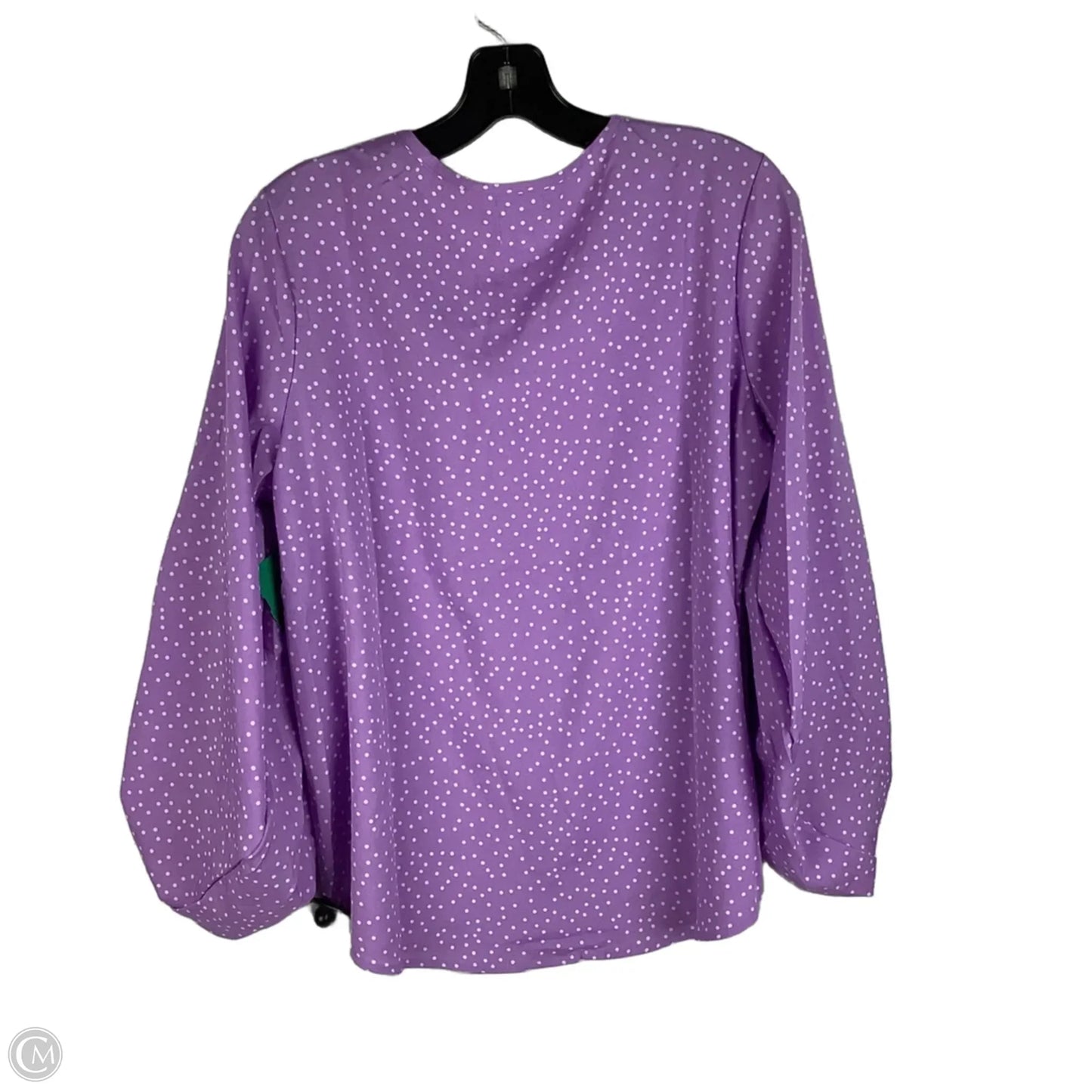 Top Long Sleeve By Cmc In Purple, Size: S