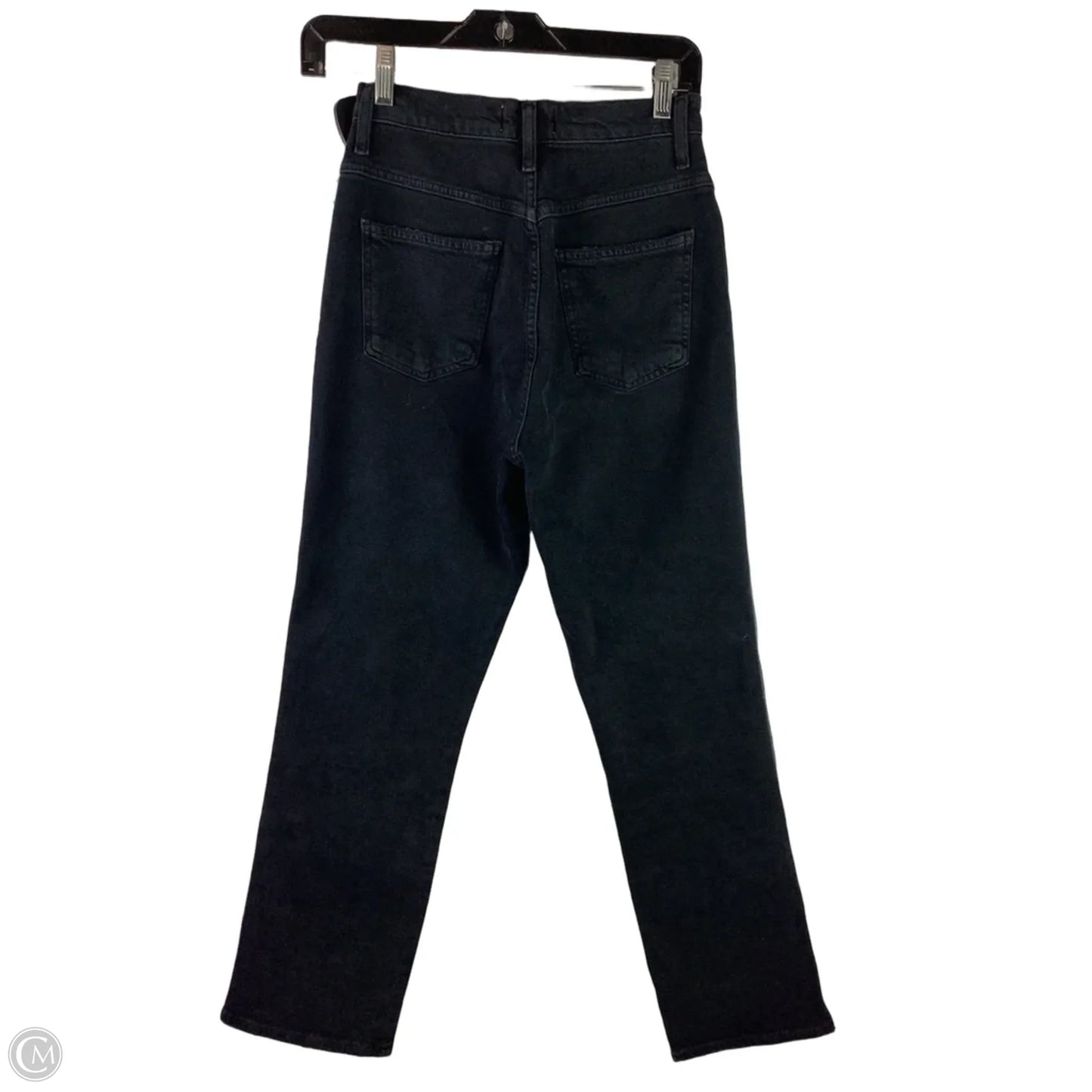 Jeans Straight By Agolde In Black Denim, Size: 2(24)