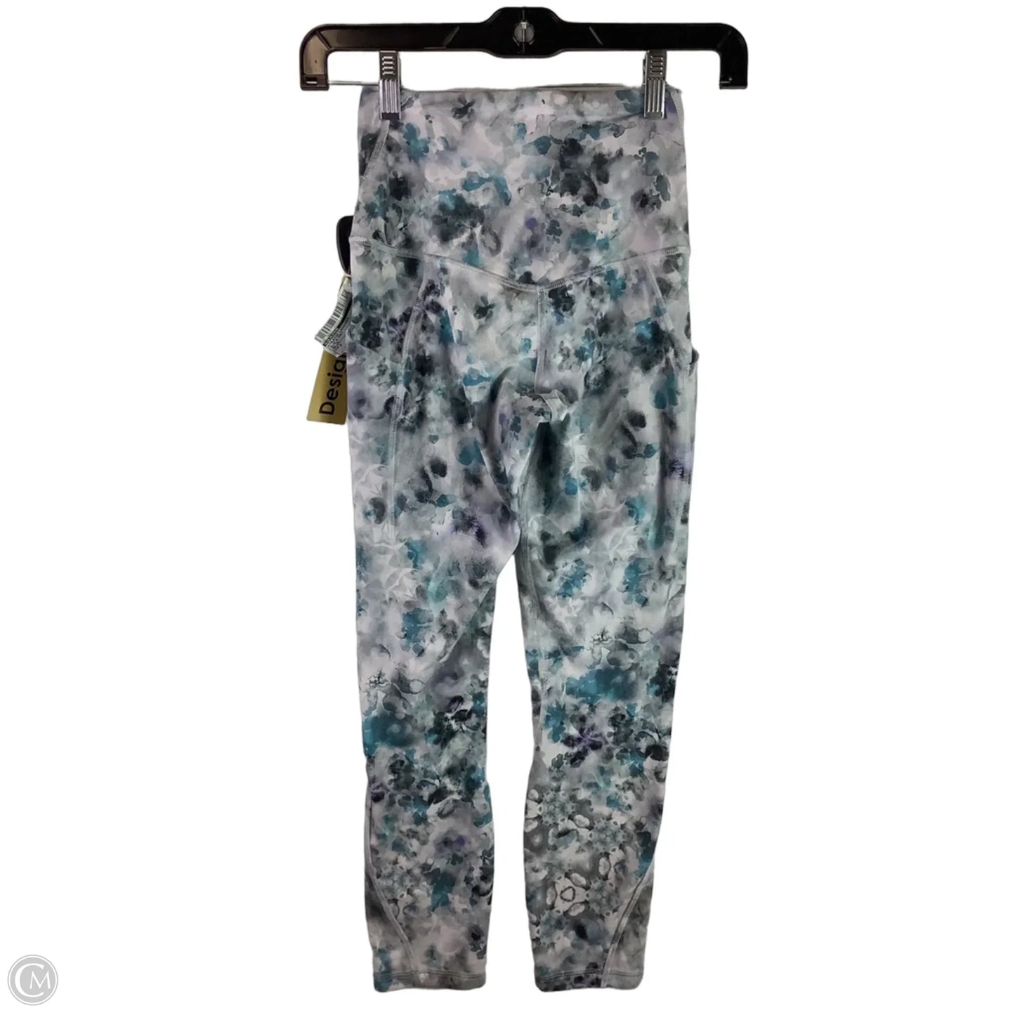Athletic Leggings By Lululemon In Blue & Grey, Size: 2