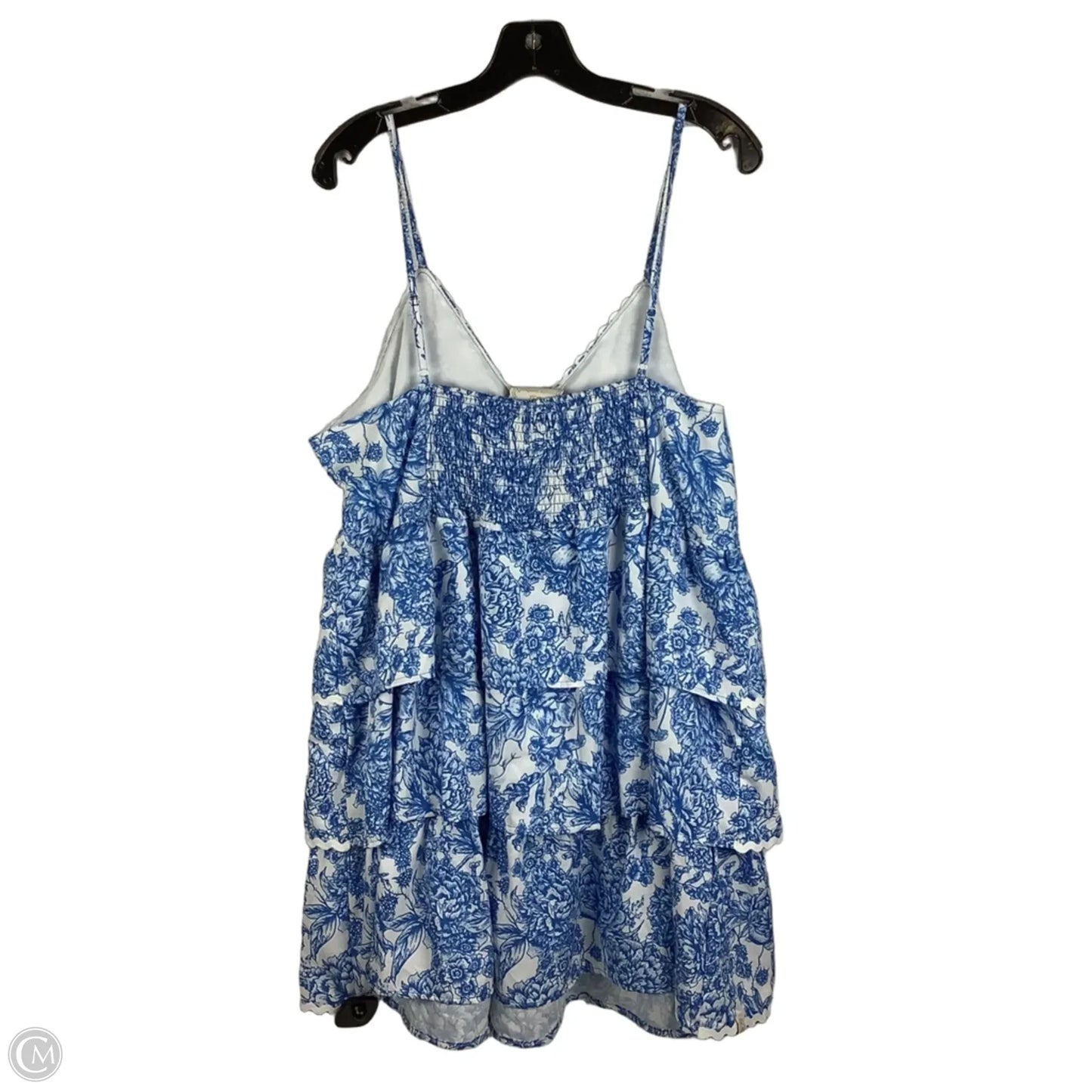 Dress Party Short By Simply Southern In Blue & White, Size: Xl