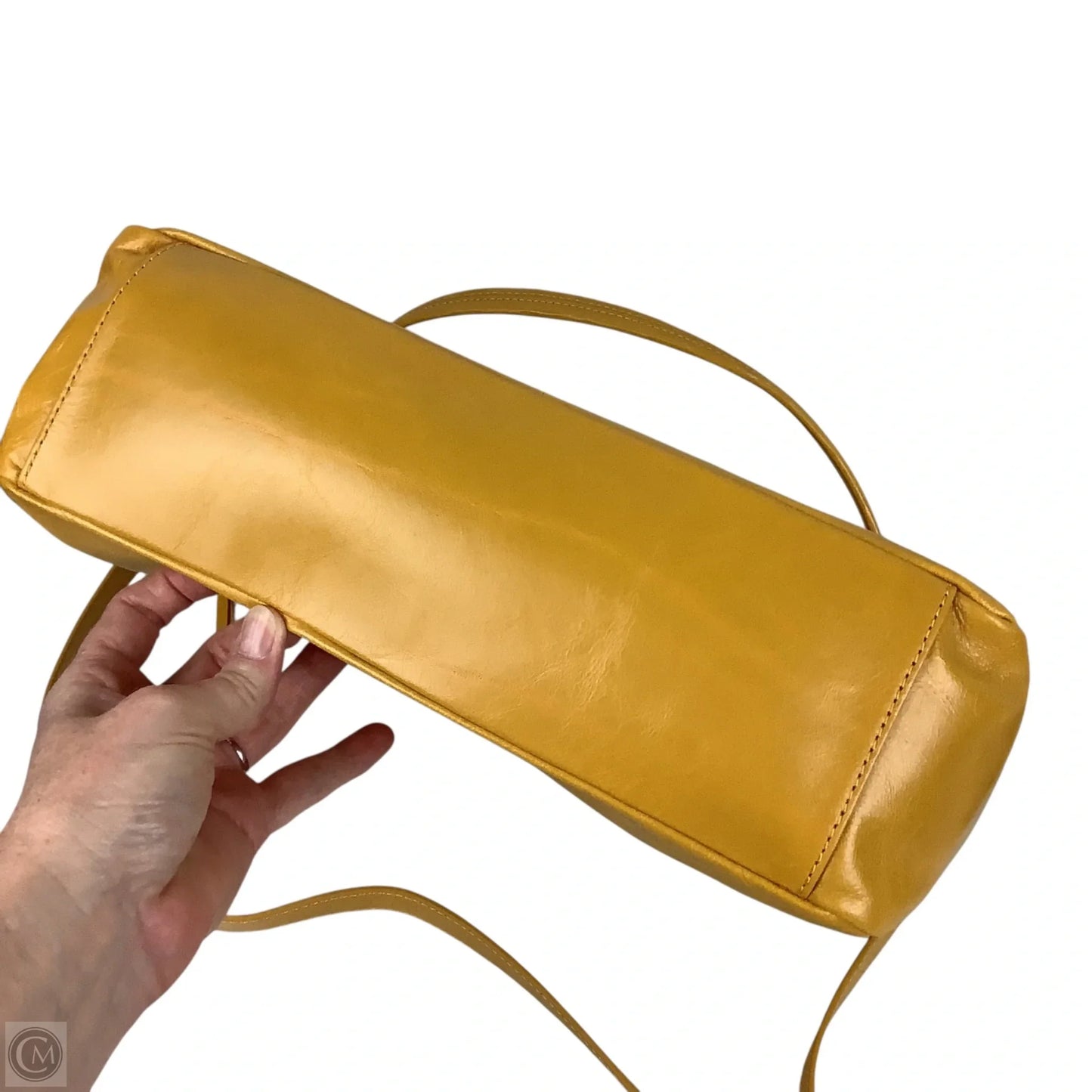 Handbag Leather By Hobo Intl, Size: Medium