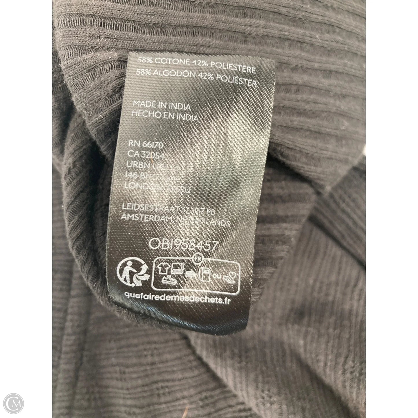 Top Long Sleeve By Pilcro In Black, Size: M