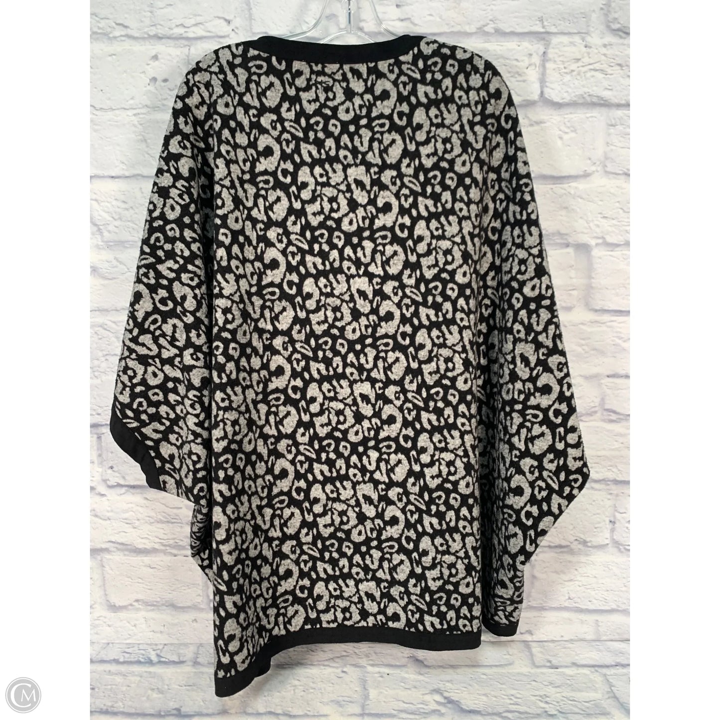 Poncho By Tyler Boe In Black & Grey, Size: S