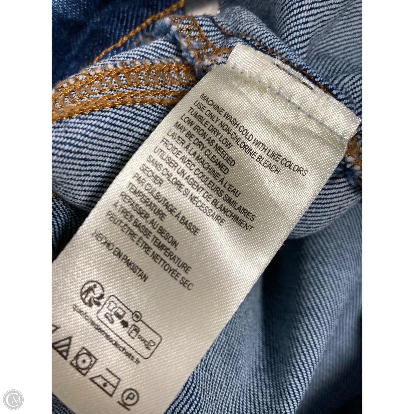 Jeans Cropped By Pilcro In Blue Denim, Size: 20