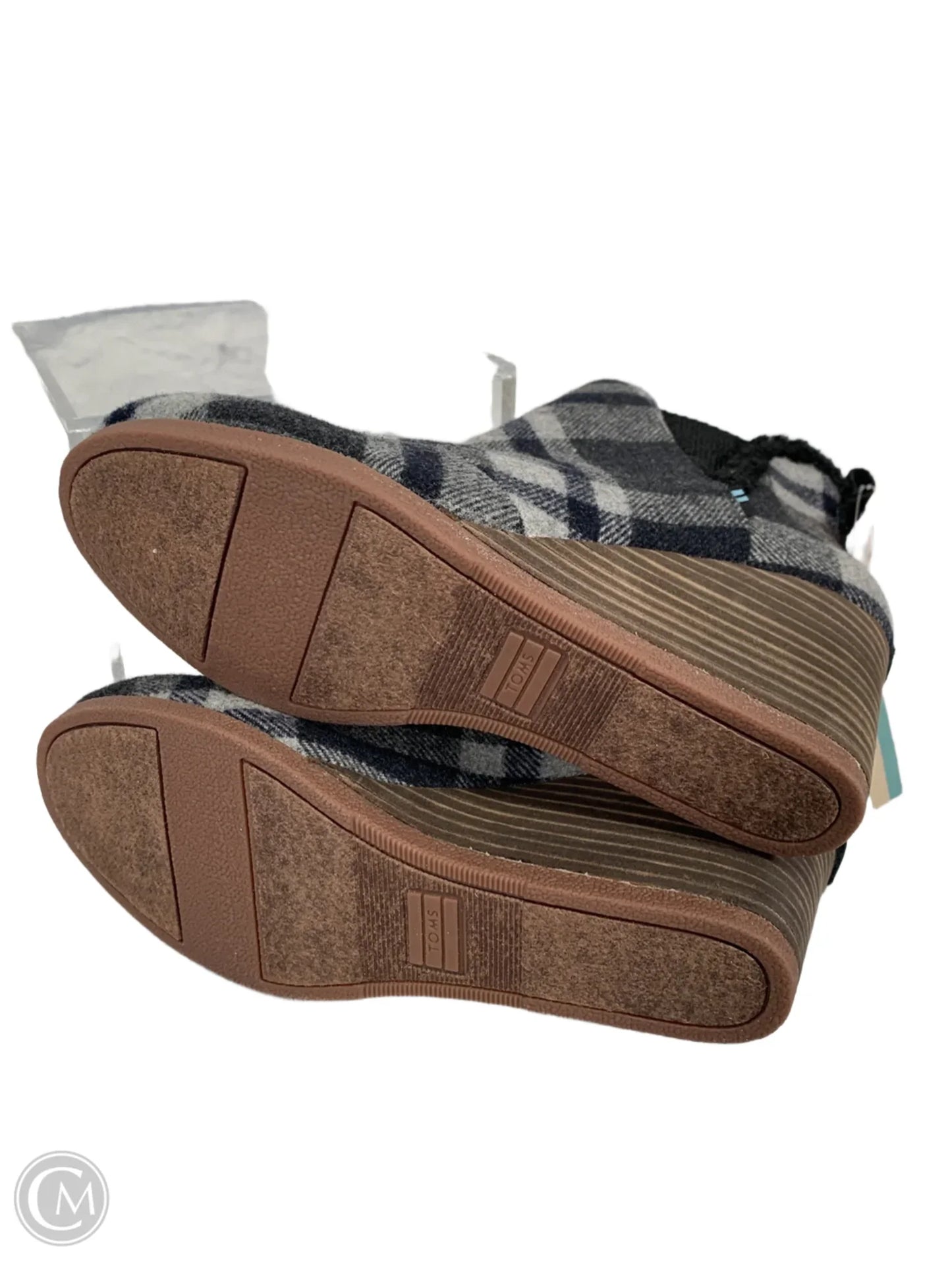 Boots Ankle Heels By Toms In Black & Grey, Size: 8