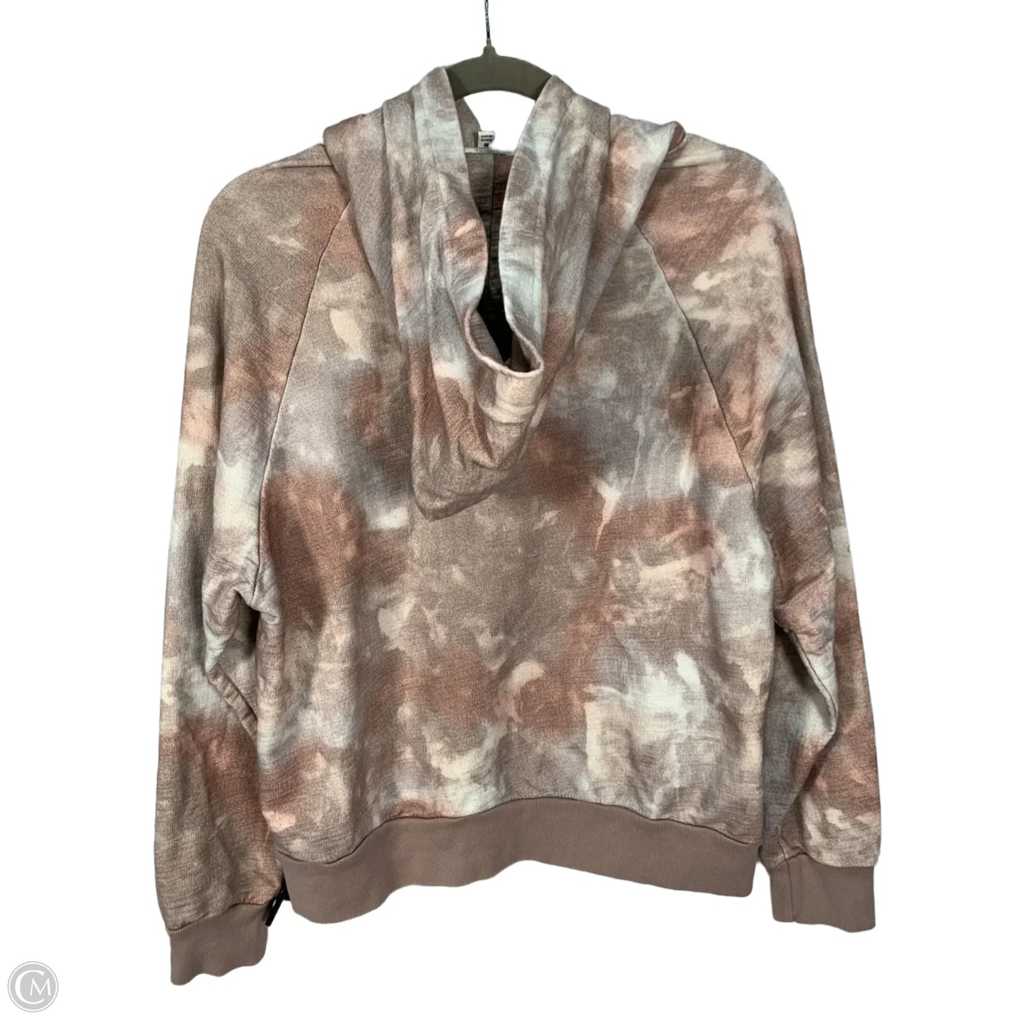 Sweatshirt Hoodie By Adriano Goldschmied In Pink & Tan, Size: M