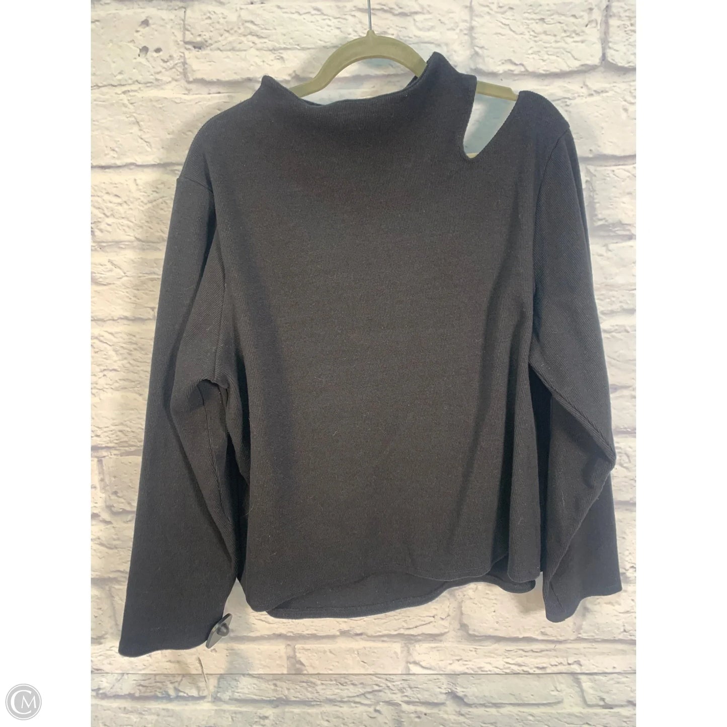 Sweatshirt Collar By Anthropologie In Black, Size: 3x