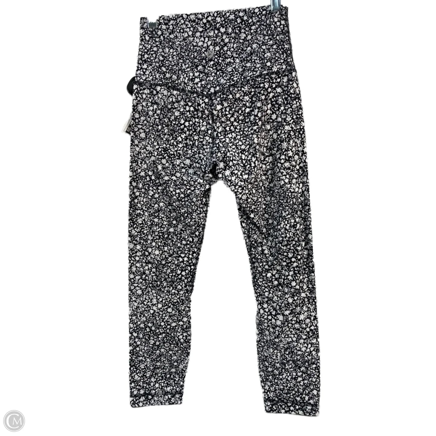 Athletic Leggings By Lululemon In Black & White, Size: S