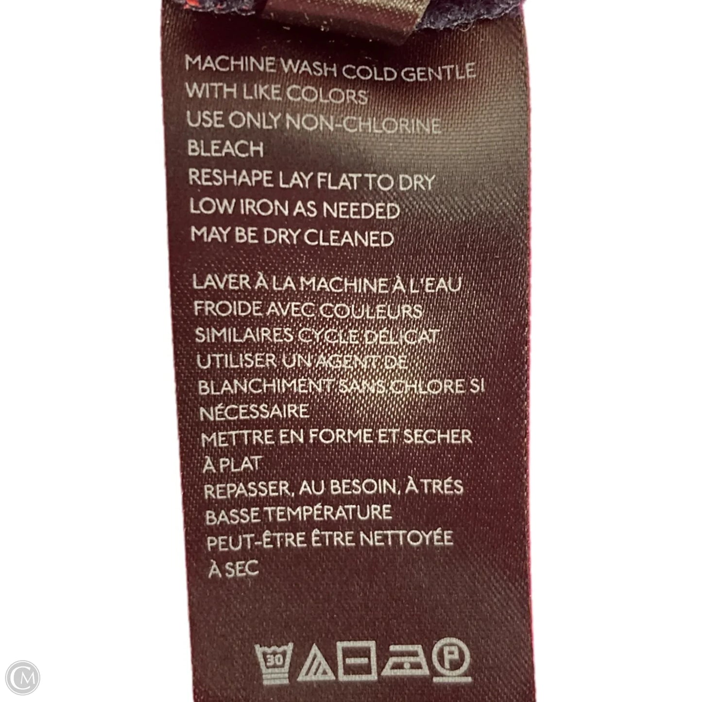 Tunic Long Sleeve By Maeve In Blue & Green, Size: S