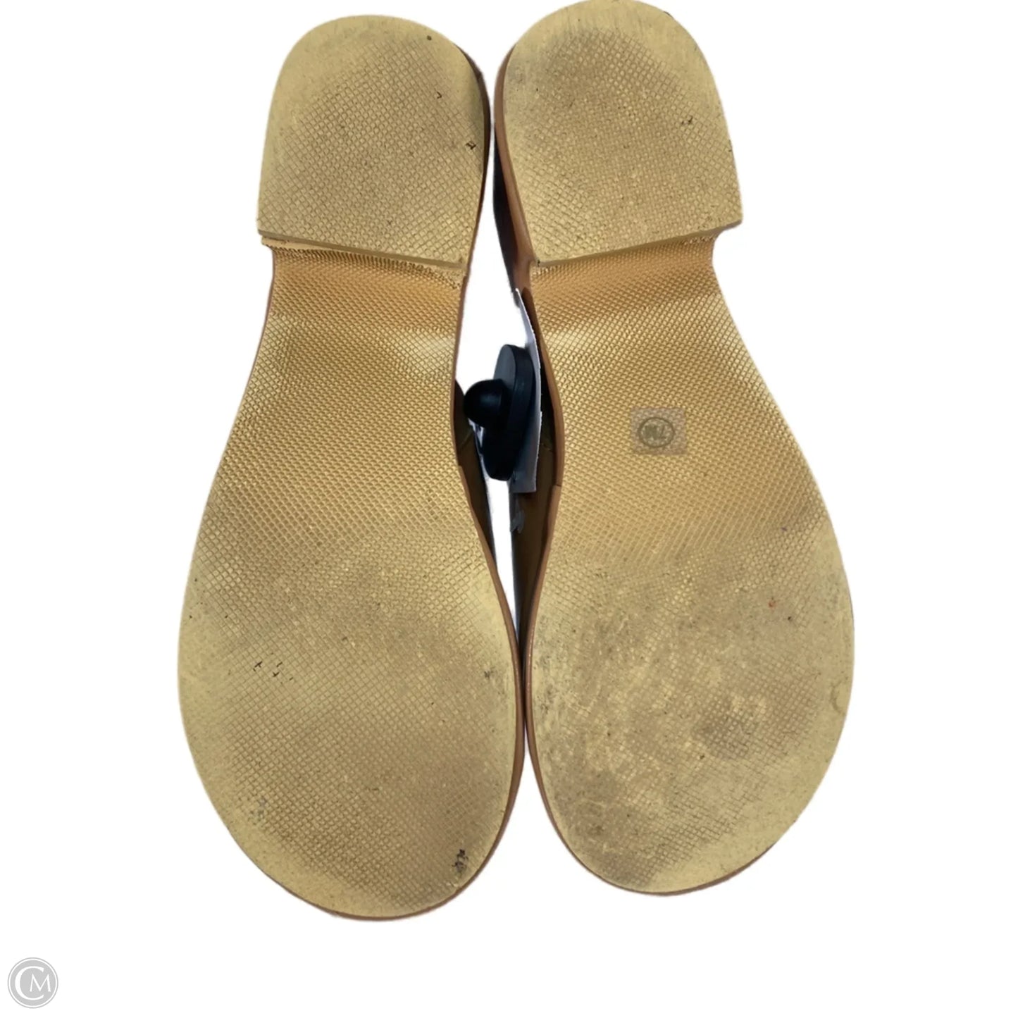 Sandals Heels Platform By Anthropologie In Tan, Size: 7