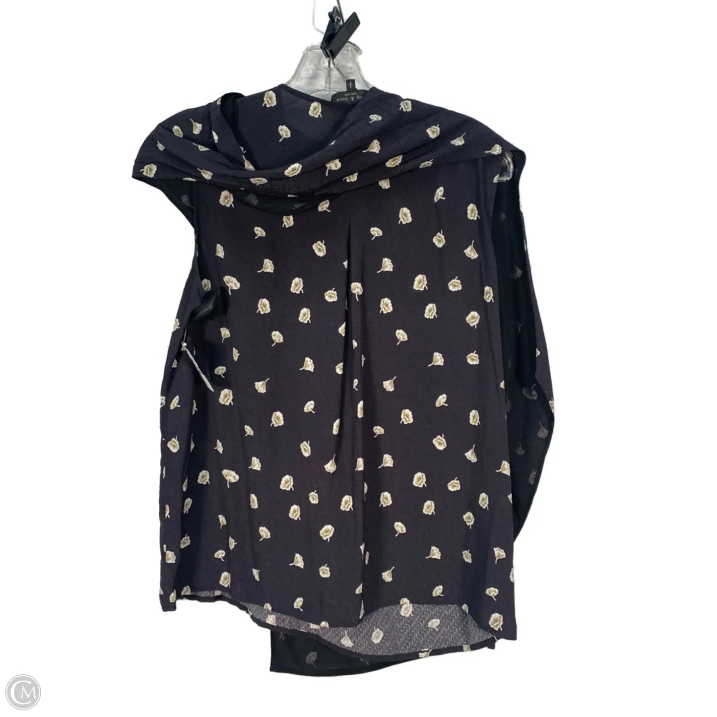 Blouse Sleeveless By Rag And Bone In Blue & Cream, Size: S