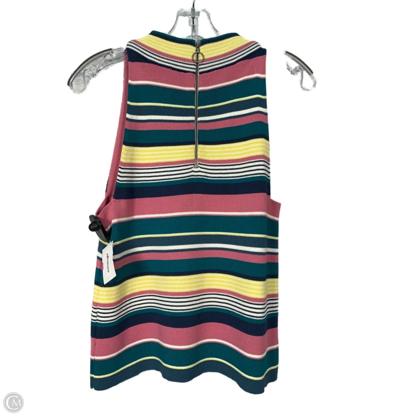 Top Sleeveless By Maeve In Blue & Pink, Size: S