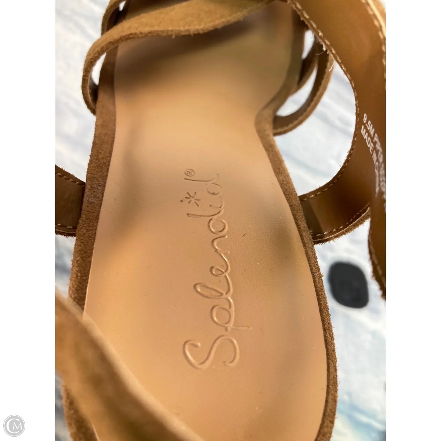 Sandals Heels Block By Splendid In Brown, Size: 9.5
