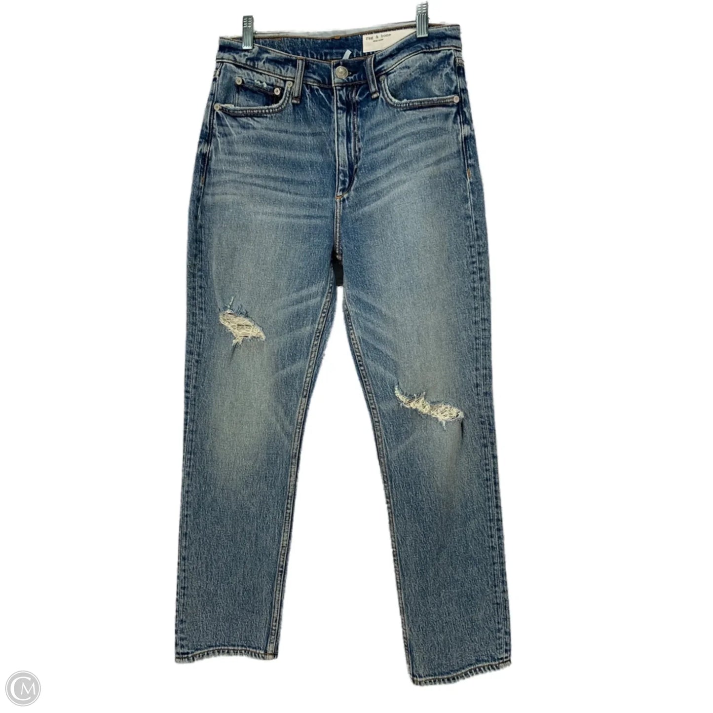 Jeans Straight By Rag And Bone In Blue, Size: 6