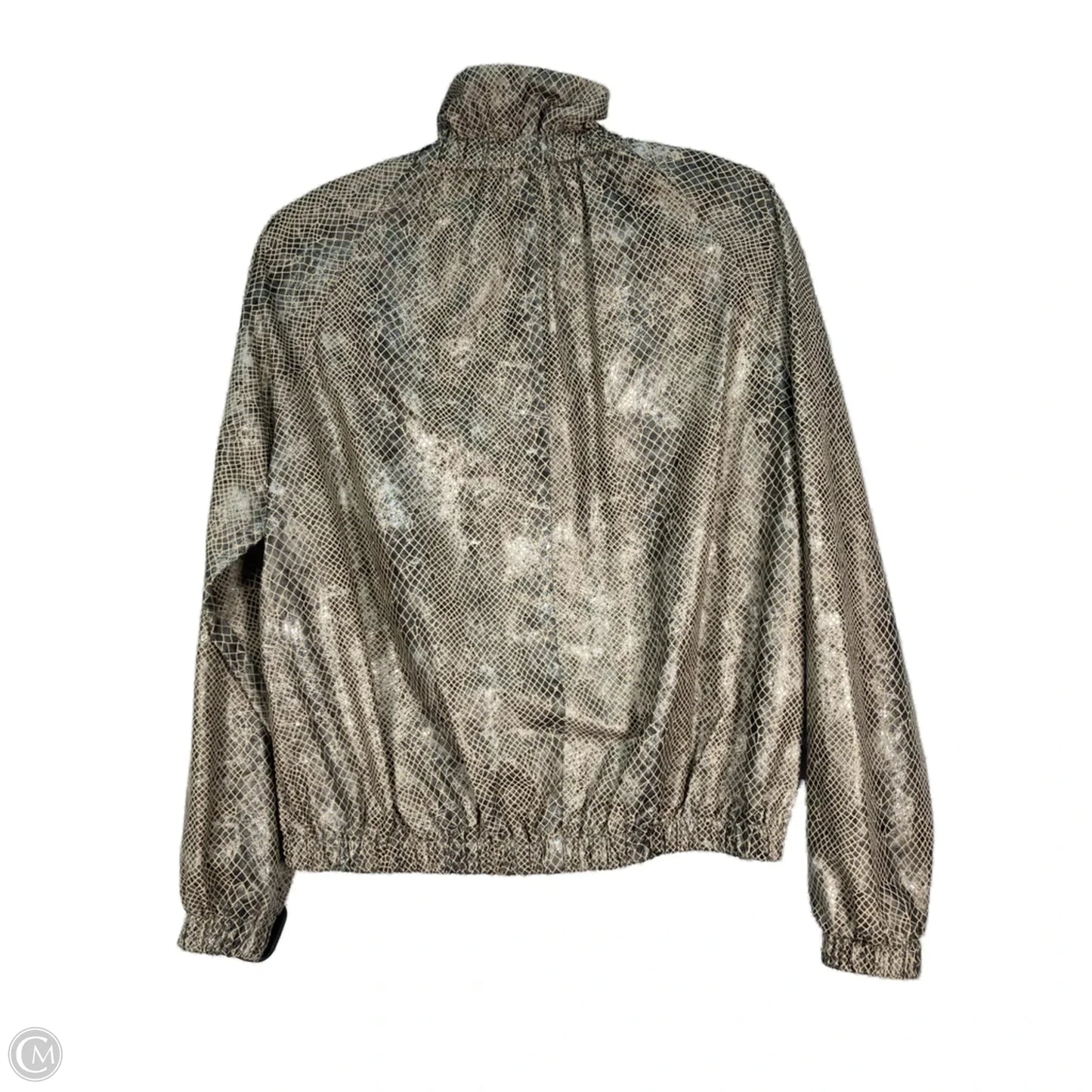 Jacket Windbreaker By Elliott Lauren In Snakeskin Print, Size: S
