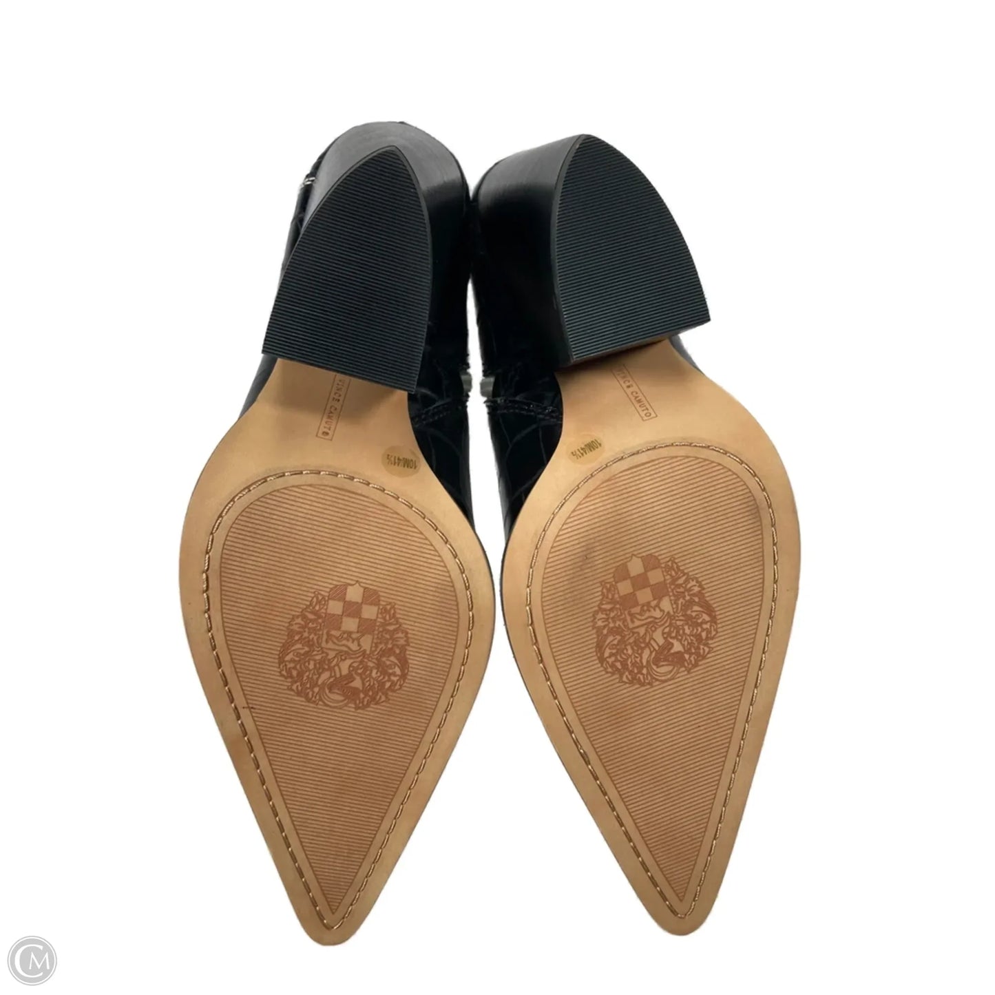 Boots Western By Vince Camuto In Black & Cream, Size: 10