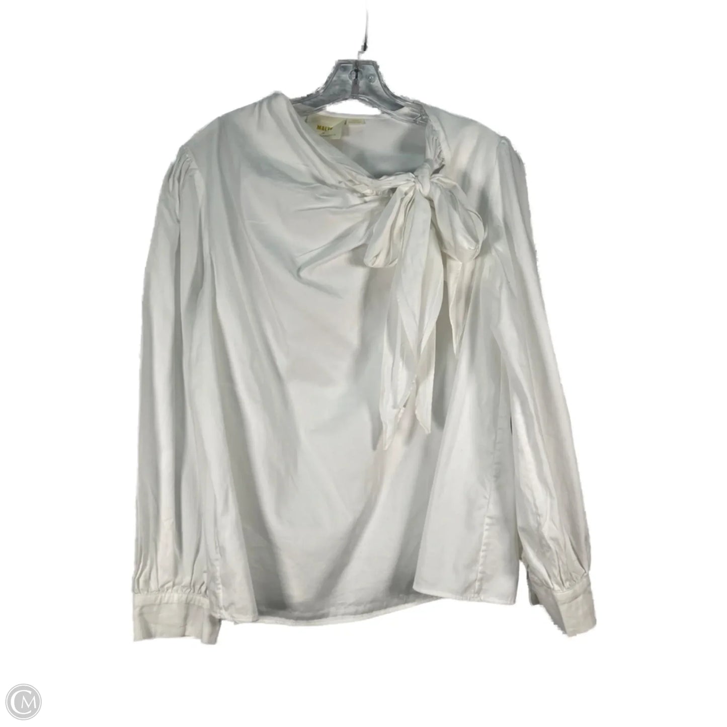 Top Long Sleeve By Maeve In White, Size: M