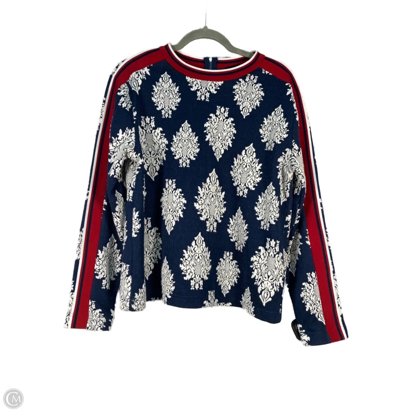 Sweatshirt Crewneck By English Factory In Blue & Red & White, Size: L