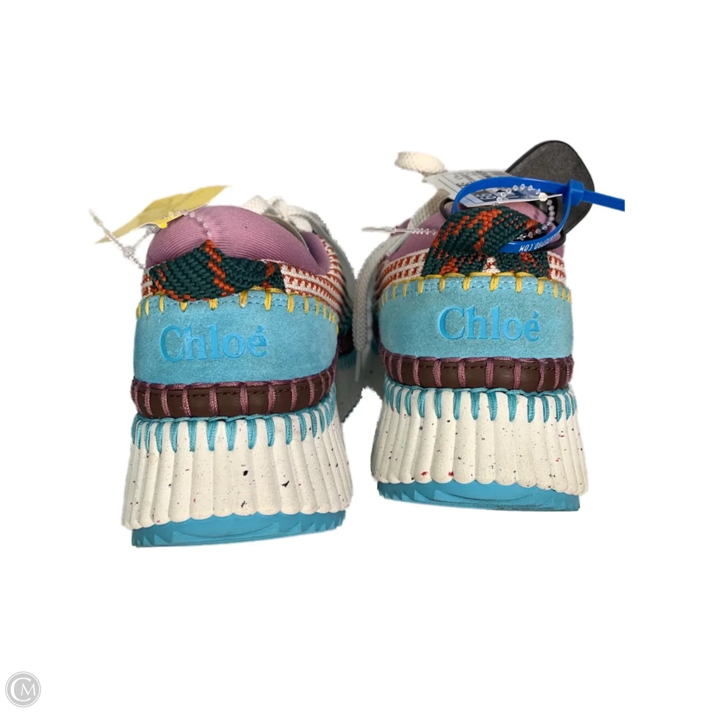 Shoes Luxury Designer By Chloe In Multi-colored, Size: 8.5