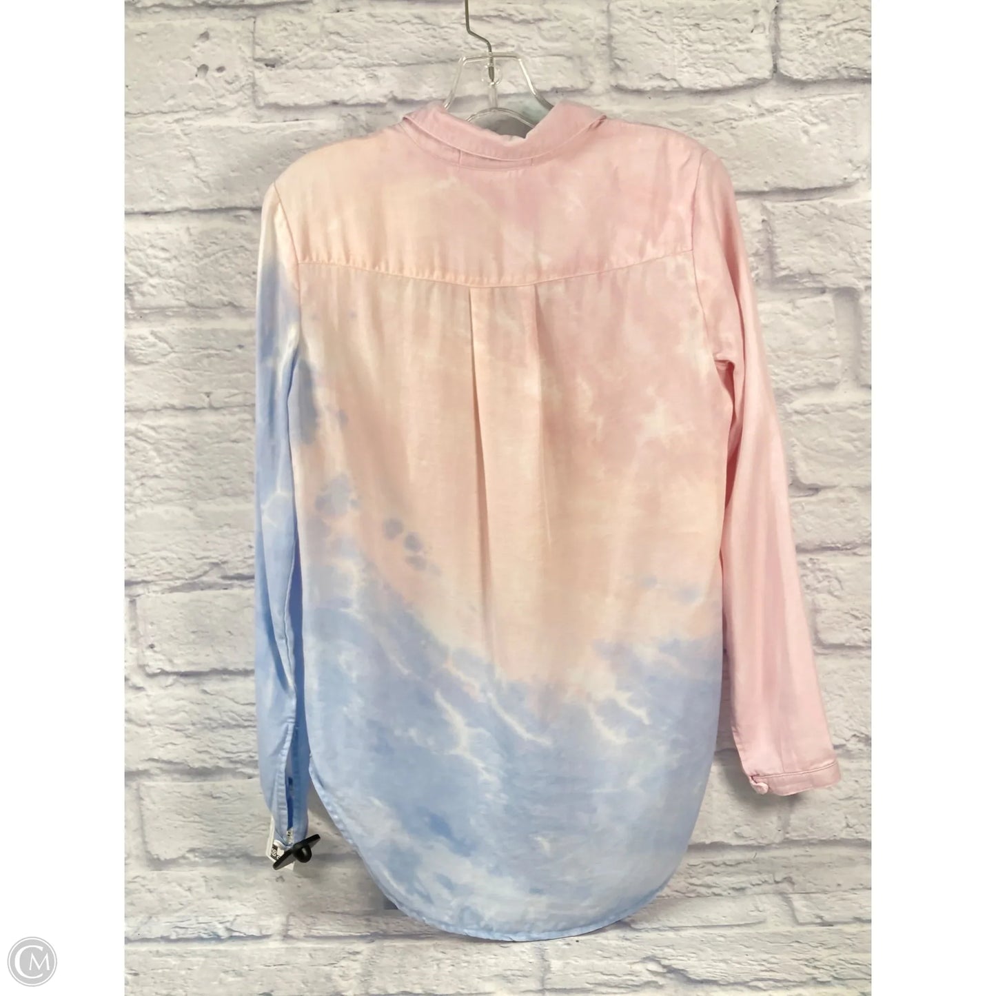 Top Long Sleeve By Cloth & Stone In Blue & Pink, Size: Xs