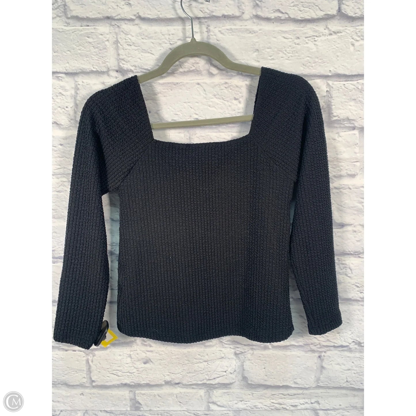Top Long Sleeve By Maeve In Black, Size: S
