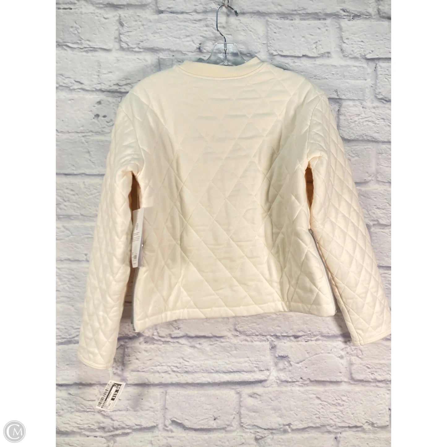 Sweatshirt Crewneck By Athleta In Cream, Size: Xxs