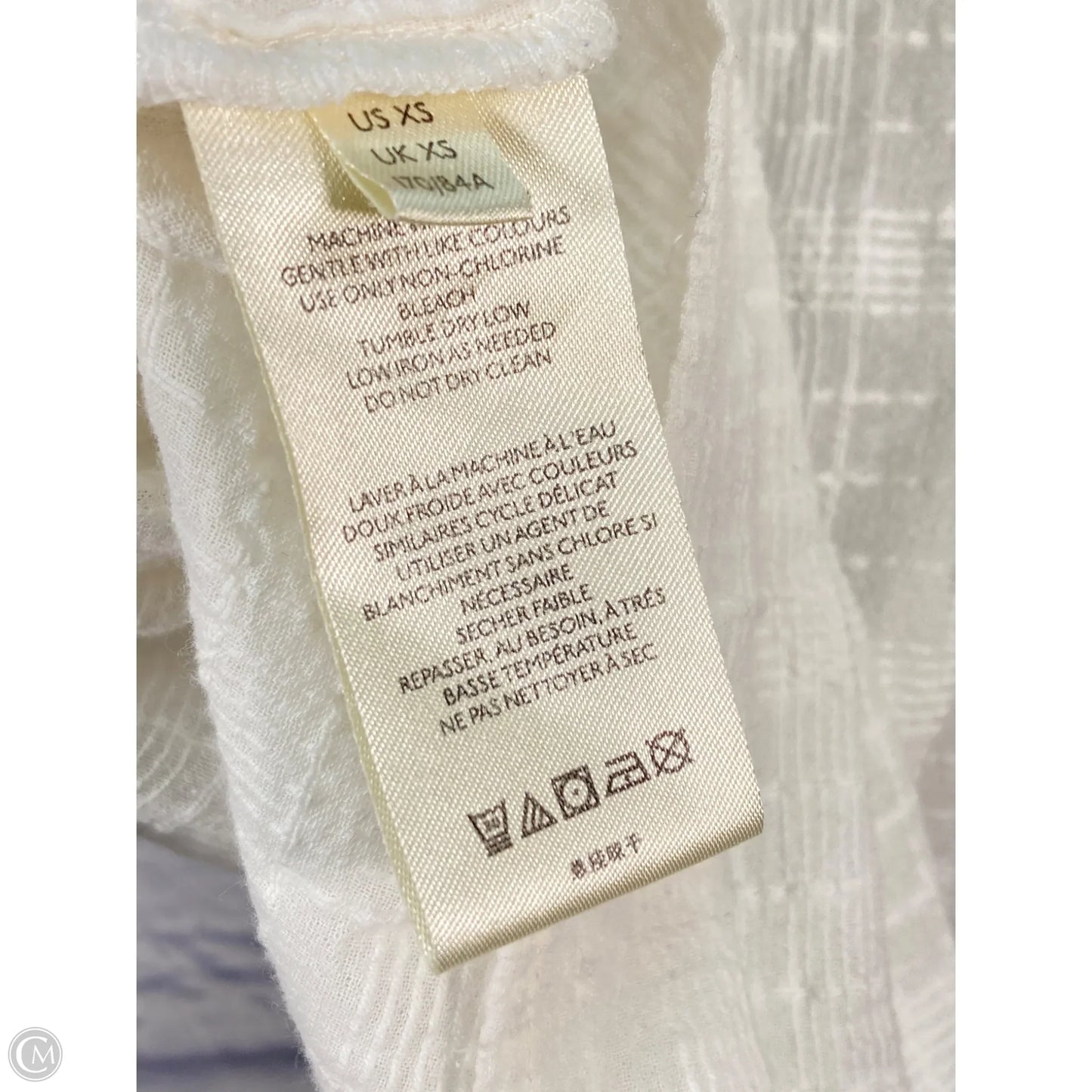 Top Short Sleeve By Pilcro In Green & White, Size: Xs