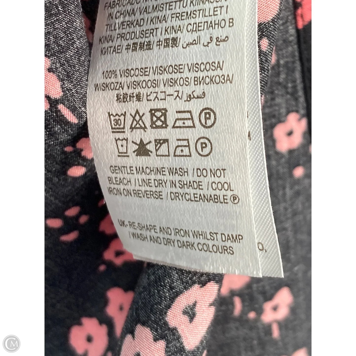 Dress Casual Maxi By Boden In Black & Pink, Size: 2x