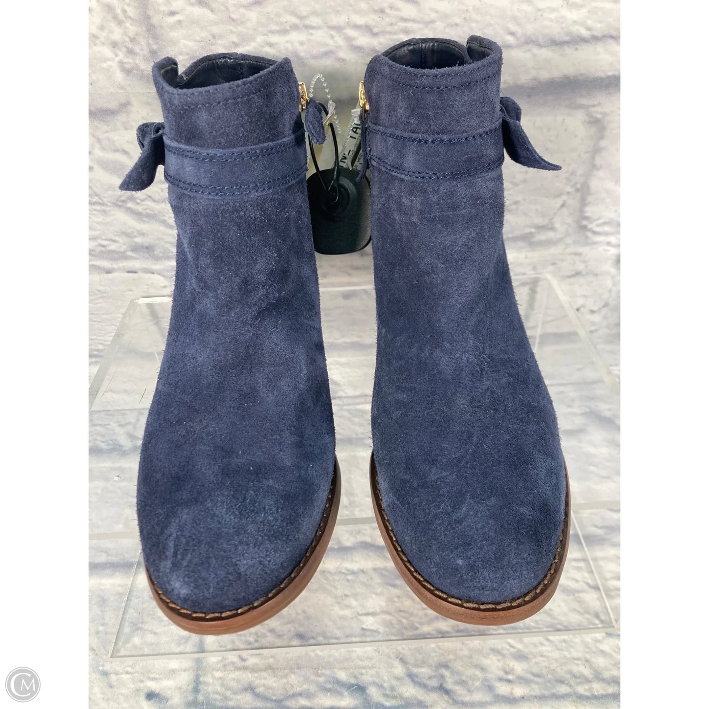 Boots Ankle Heels By Talbots In Blue, Size: 7.5